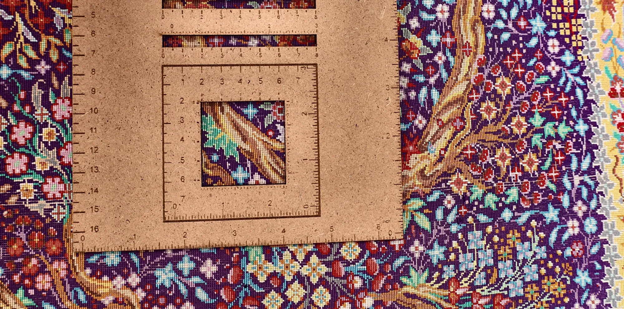 Ghom Perserteppich aus Iran, 123 × 80 cm