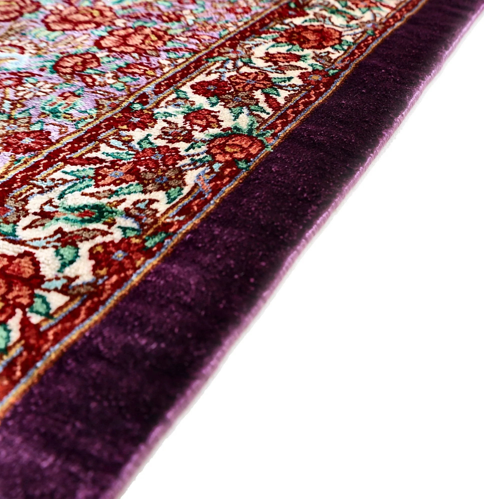 Ghom Perserteppich aus Iran, 197 × 130 cm