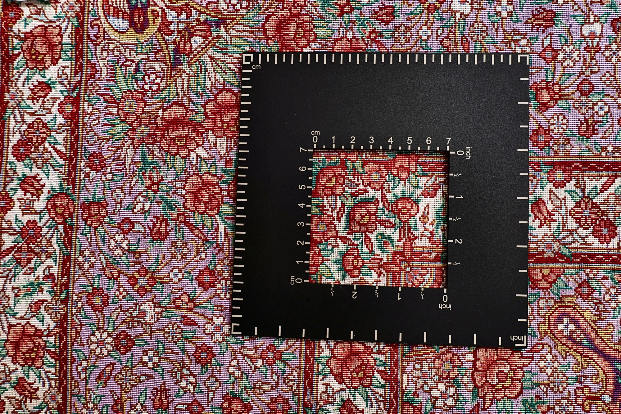 Ghom Perserteppich aus Iran, 197 × 130 cm
