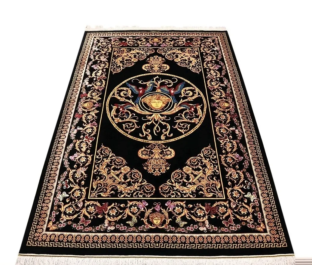 Ghom Perserteppich aus Iran, 204 × 131 cm