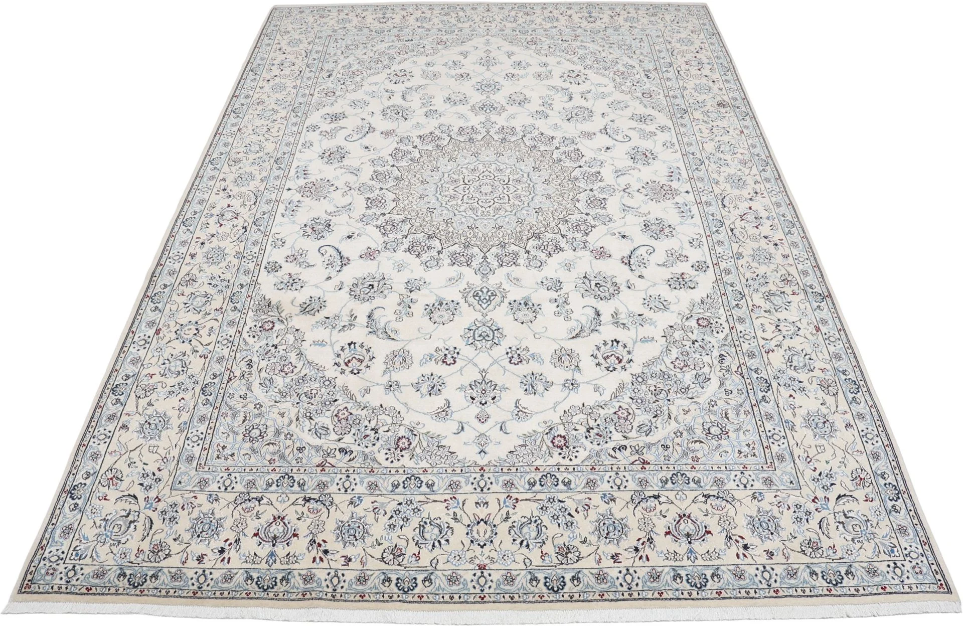 Nain Perserteppich 240 × 350 cm aus Wolle & Seide, handgeknüpft
