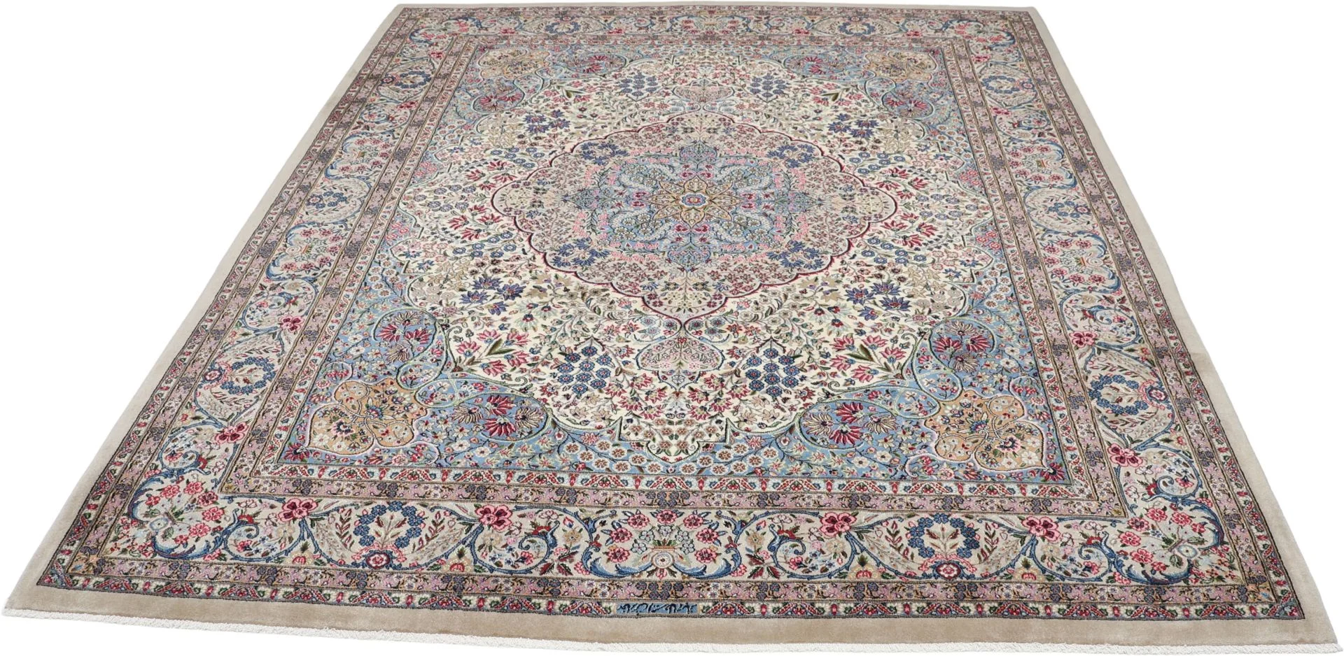 Kerman Perserteppich 248 × 300 cm aus Wolle, handgeknüpft
