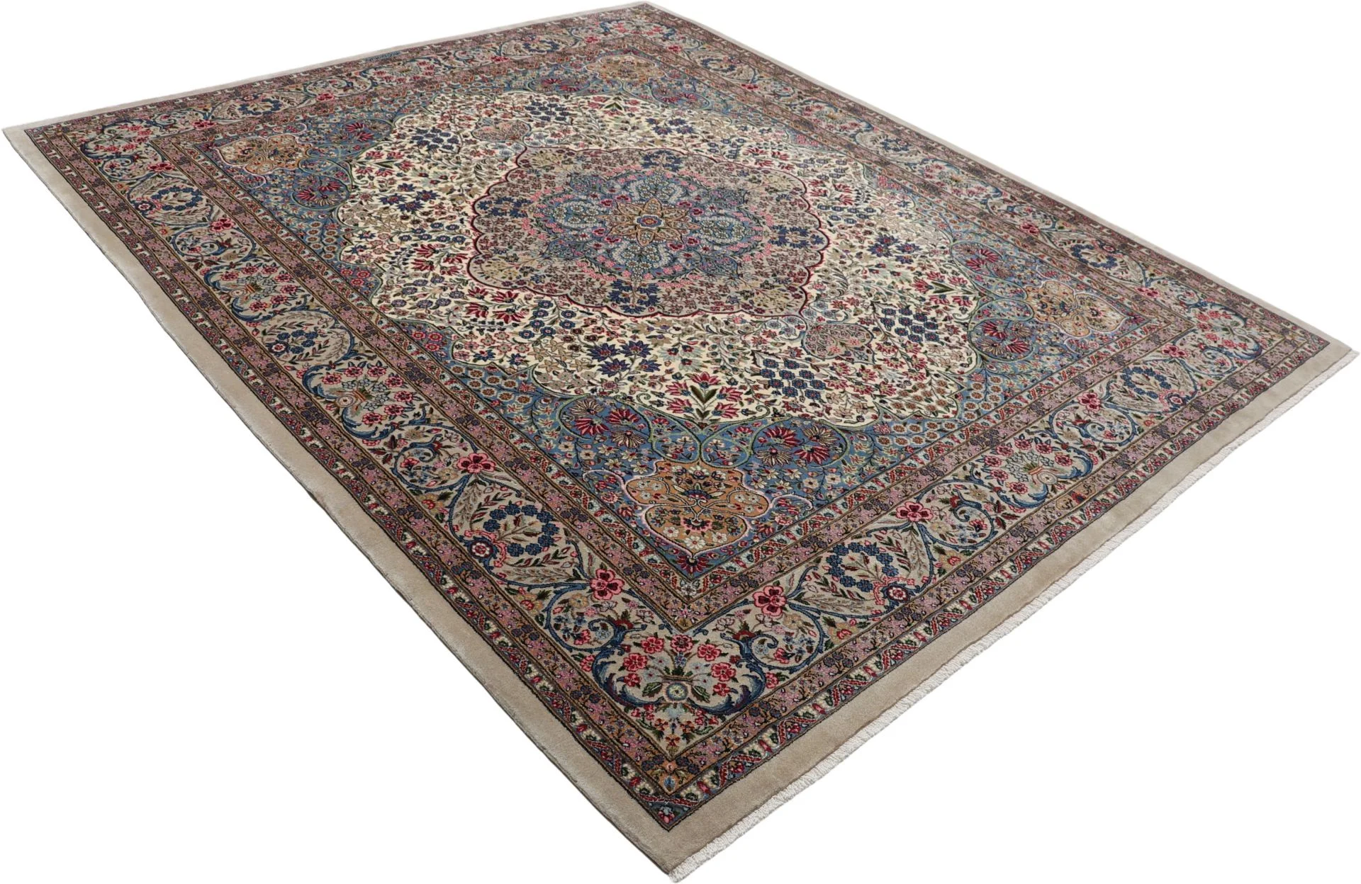 Kerman Perserteppich 248 × 300 cm aus Wolle, handgeknüpft