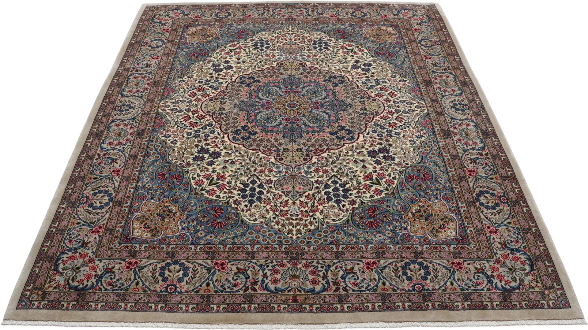 Kerman Perserteppich 248 × 300 cm aus Wolle, handgeknüpft