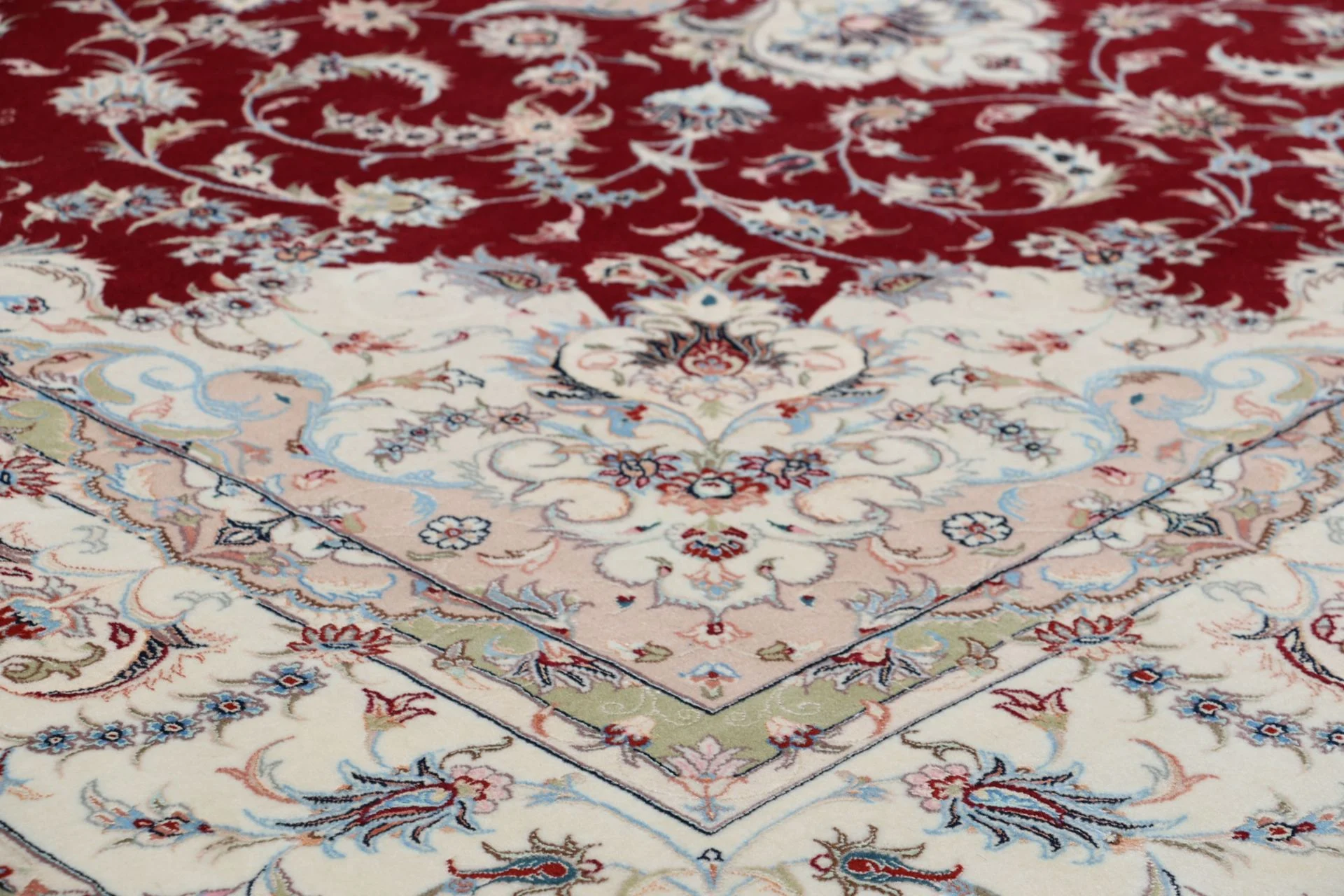 Handgeknüpfter Täbriz Perserteppich, 250 × 345 cm, Wolle & Seide