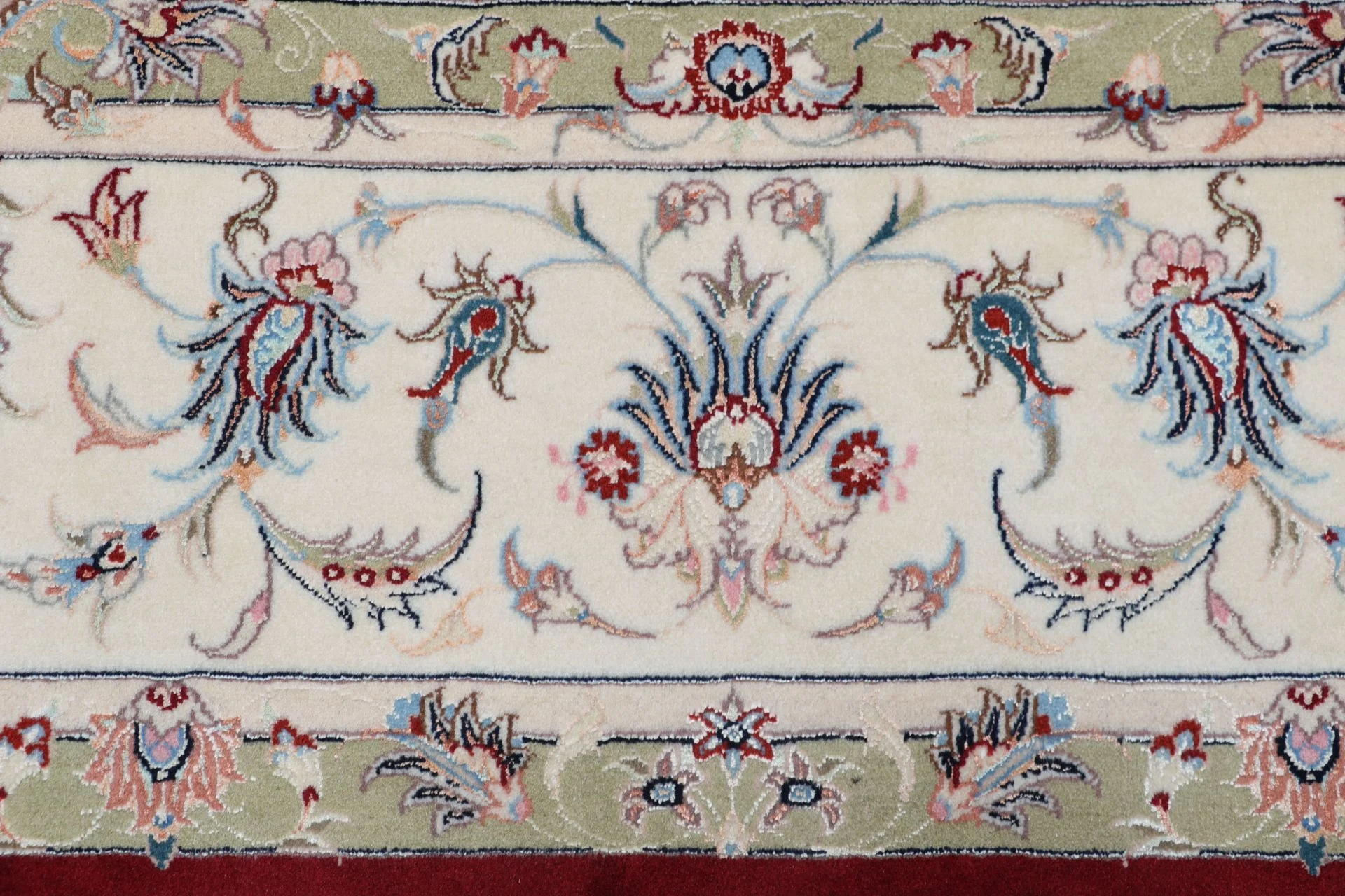 Handgeknüpfter Täbriz Perserteppich, 250 × 345 cm, Wolle & Seide
