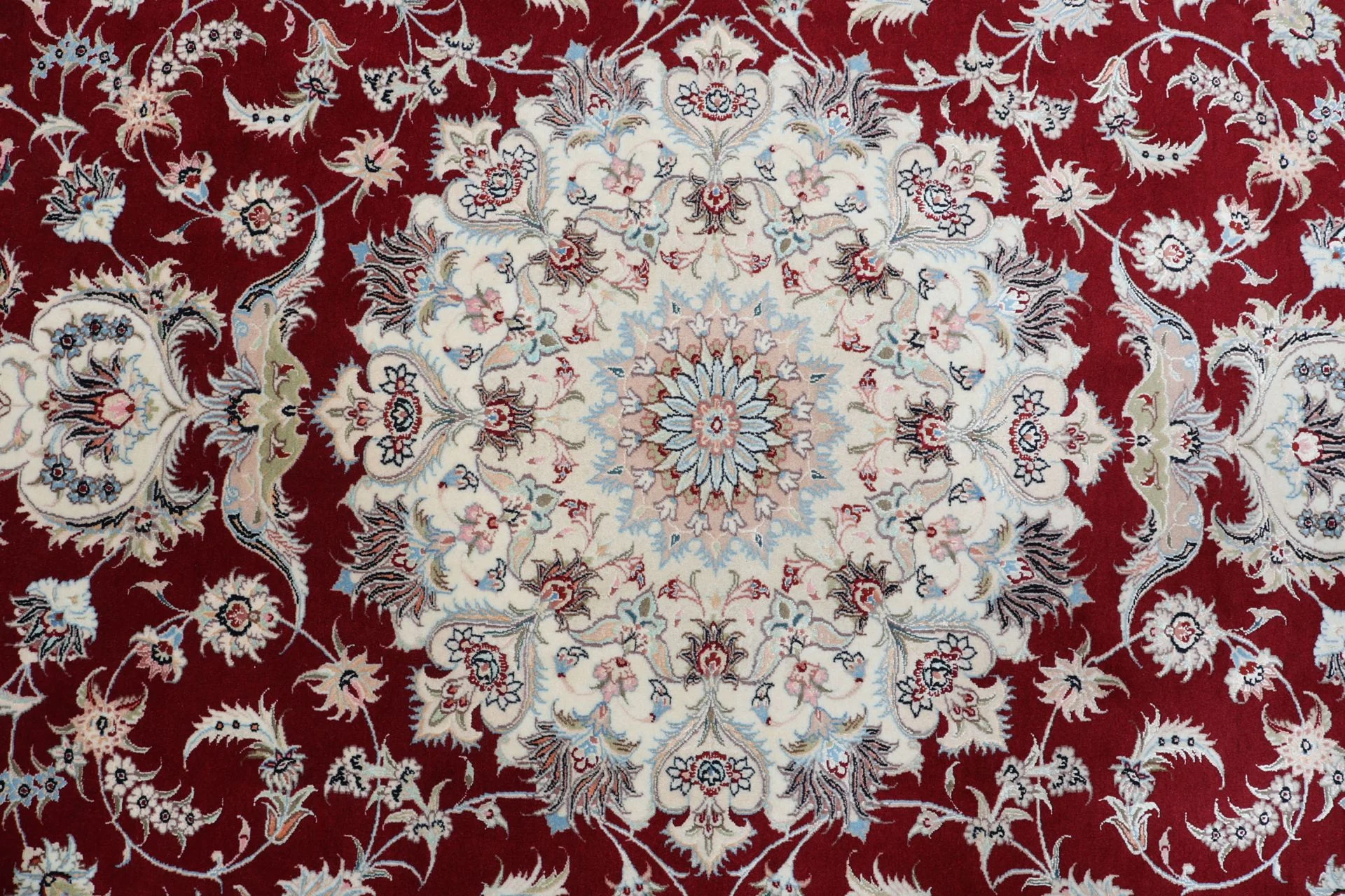 Handgeknüpfter Täbriz Perserteppich, 250 × 345 cm, Wolle & Seide
