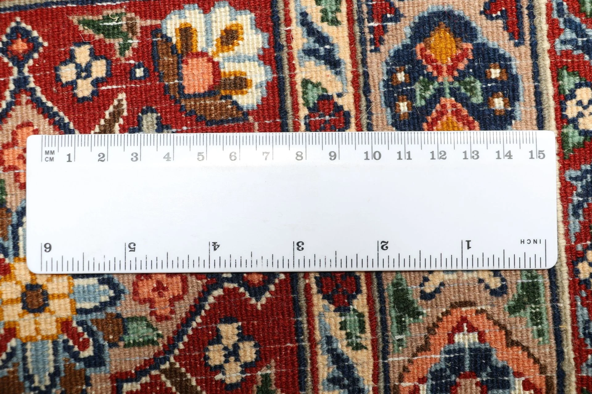 Handgeknüpfter Moud Perserteppich, 245 × 345 cm, Wolle & Seide