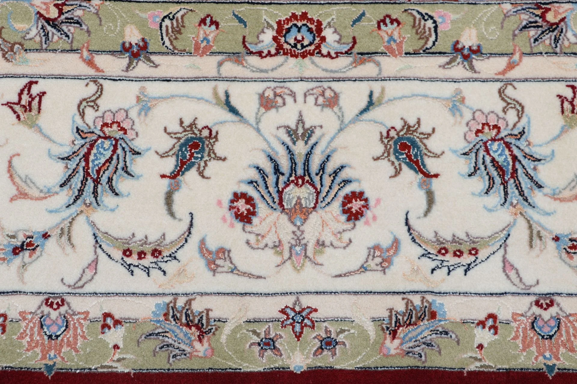 Täbriz Perserteppich 248 × 343 cm aus Wolle & Seide, handgeknüpft