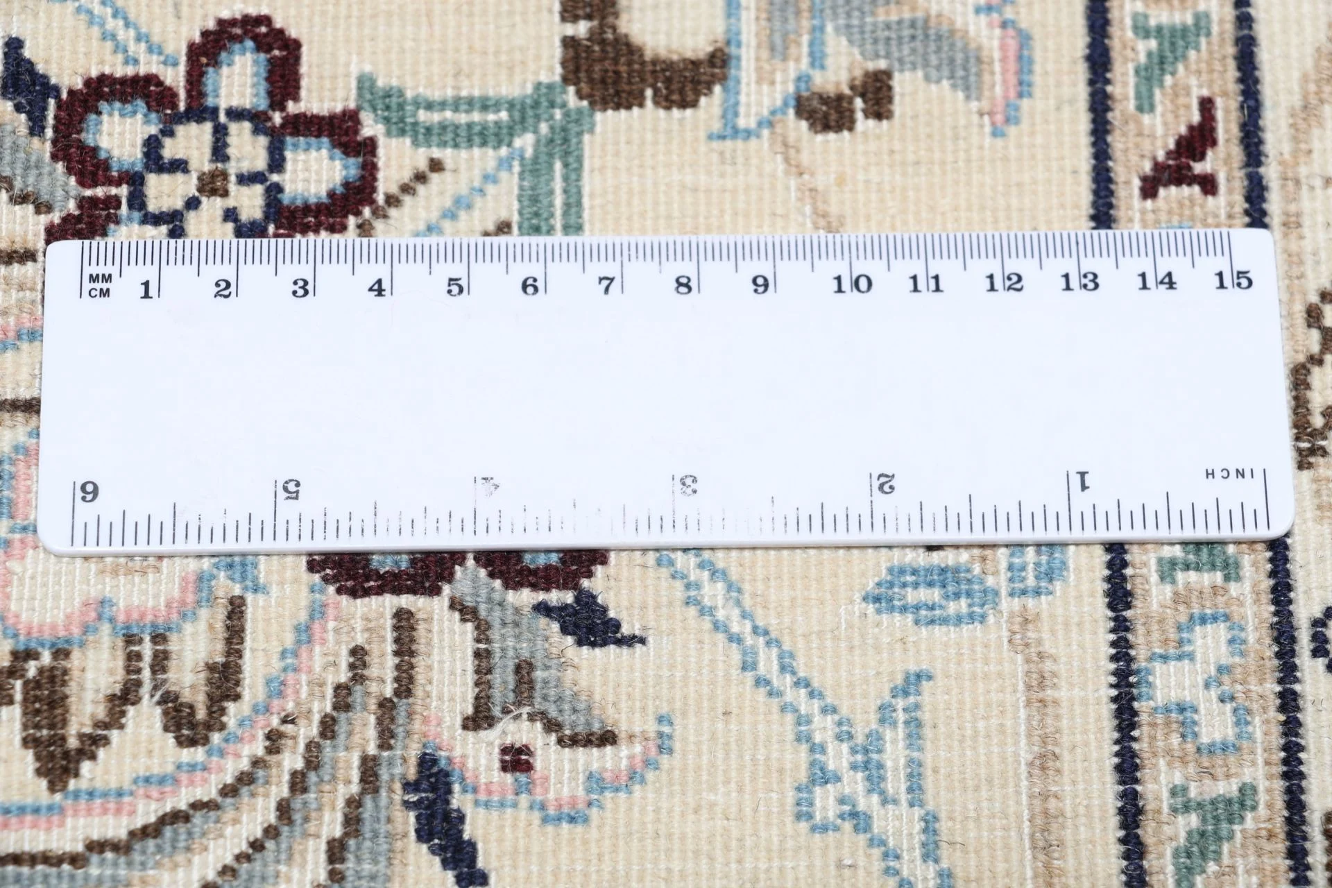 Handgeknüpfter Nain Perserteppich, 258 × 350 cm, Wolle & Seide
