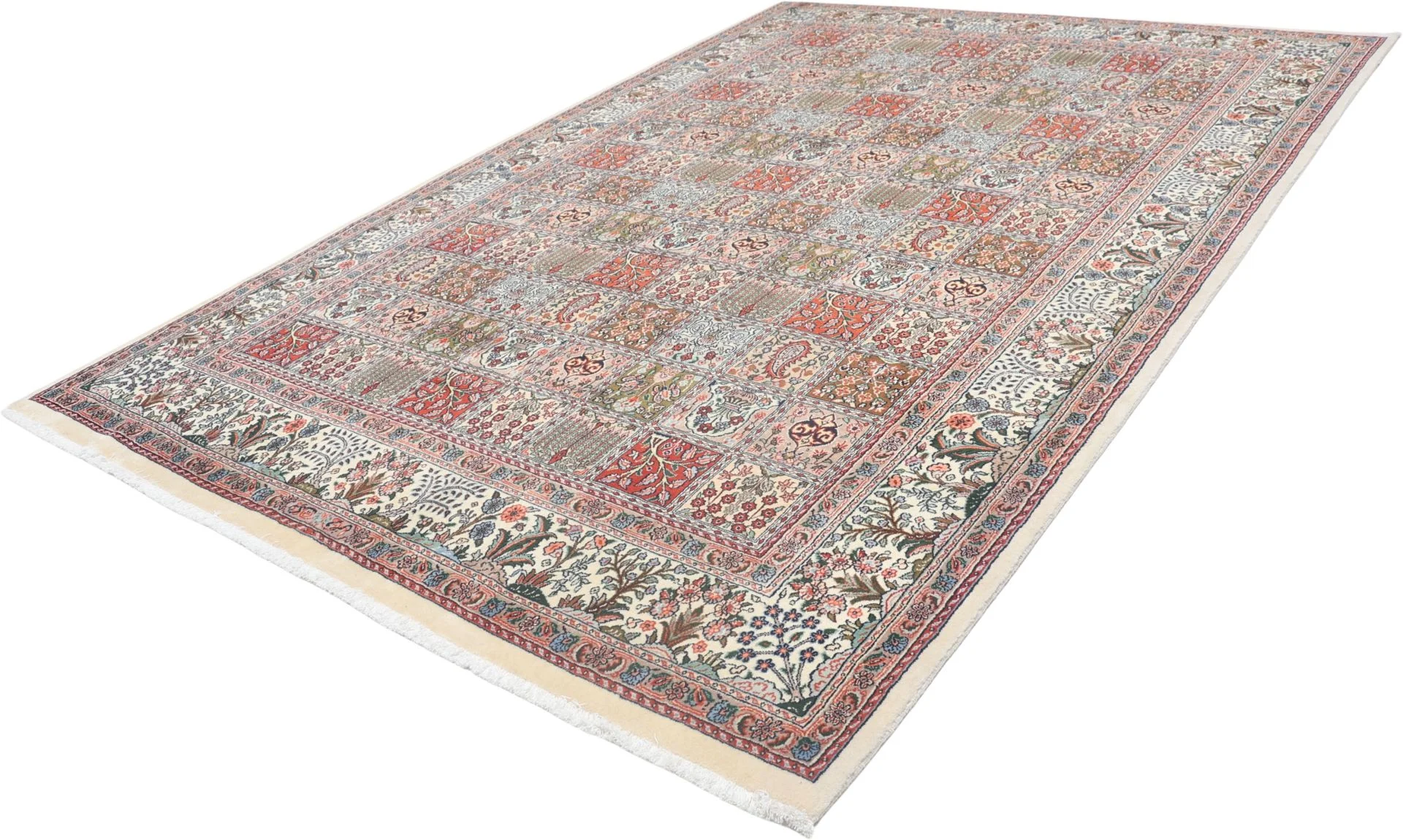 Handgeknüpfter Moud Perserteppich, 210 × 303 cm, Wolle