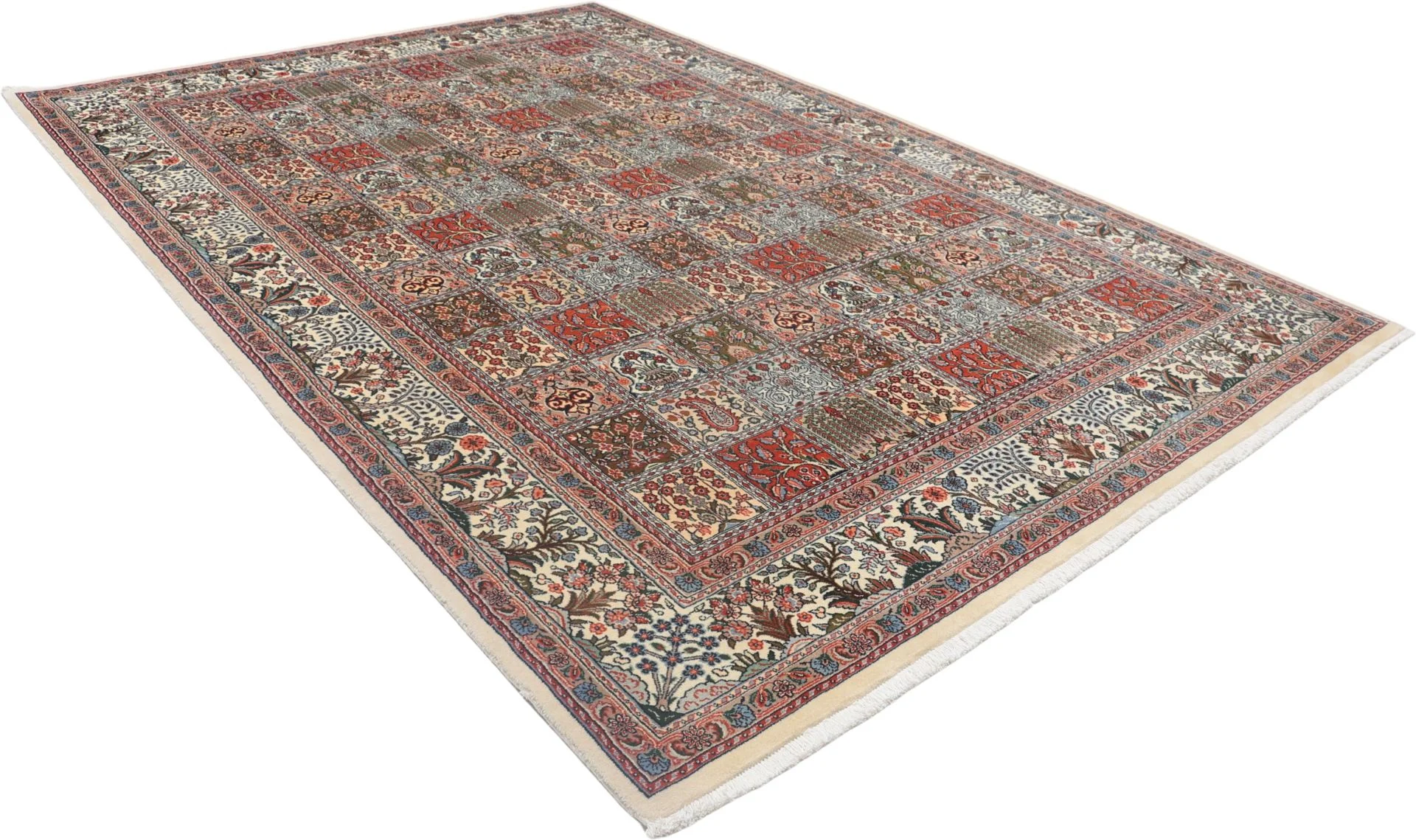 Handgeknüpfter Moud Perserteppich, 210 × 303 cm, Wolle