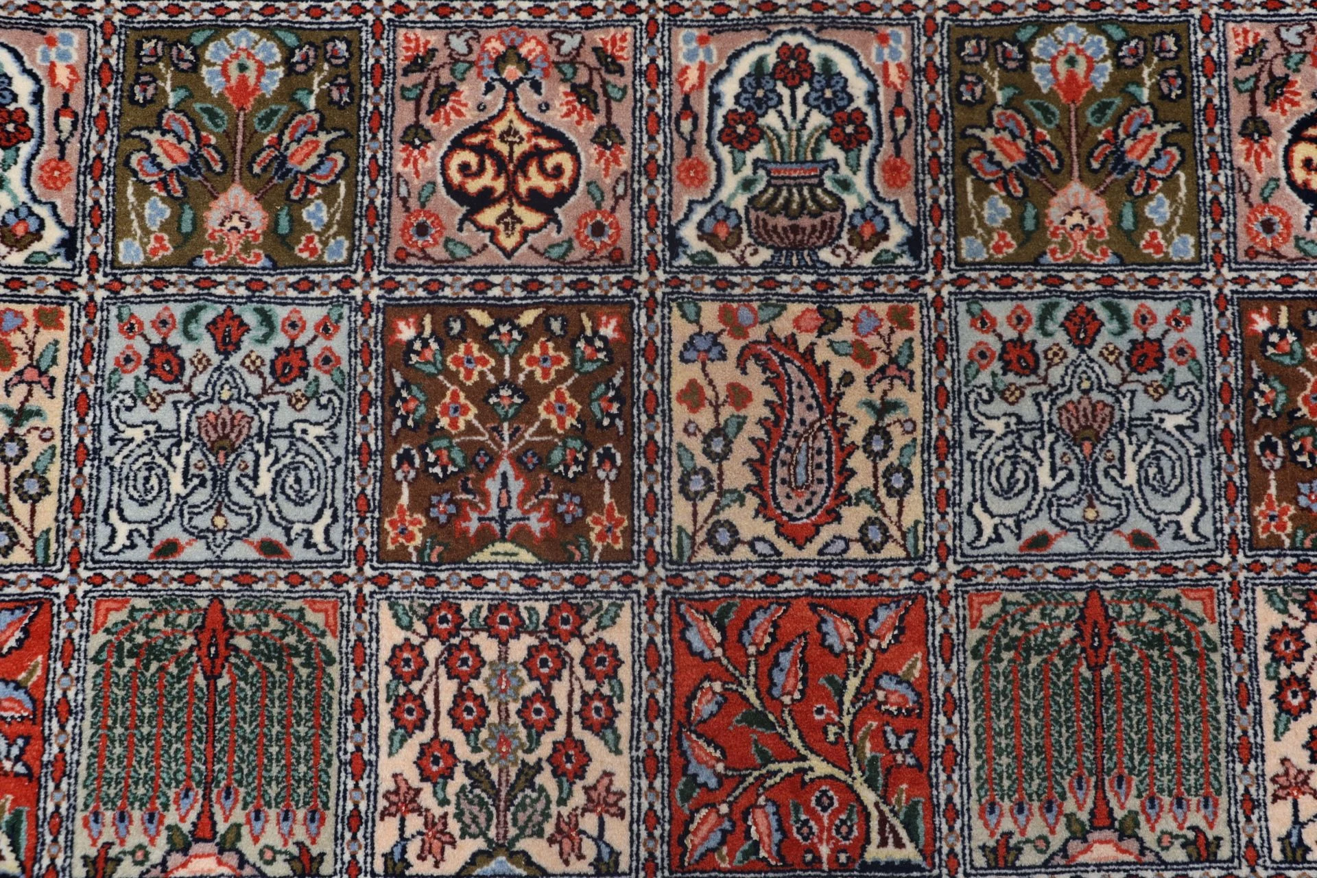 Handgeknüpfter Moud Perserteppich, 210 × 303 cm, Wolle