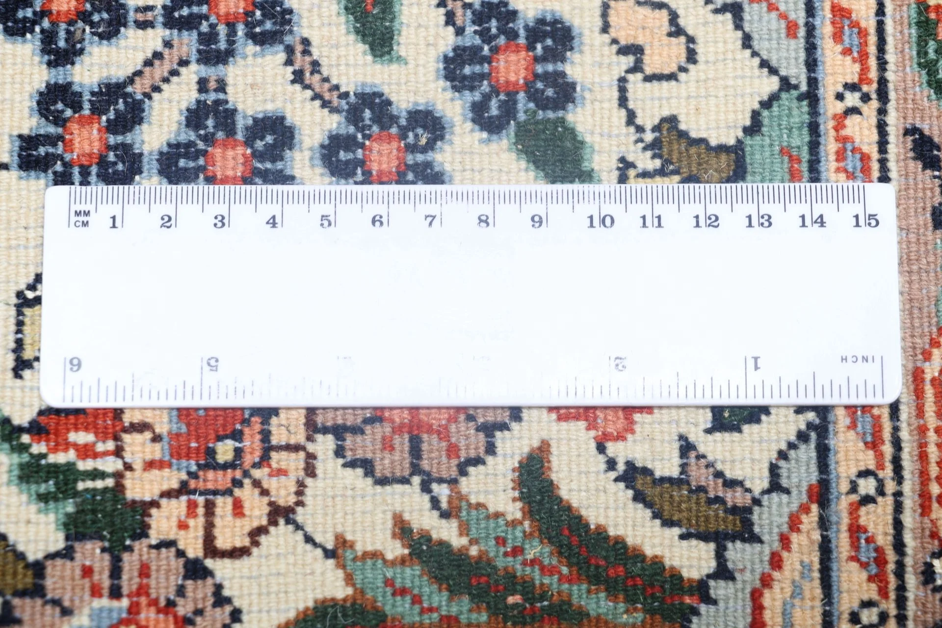 Handgeknüpfter Moud Perserteppich, 210 × 303 cm, Wolle