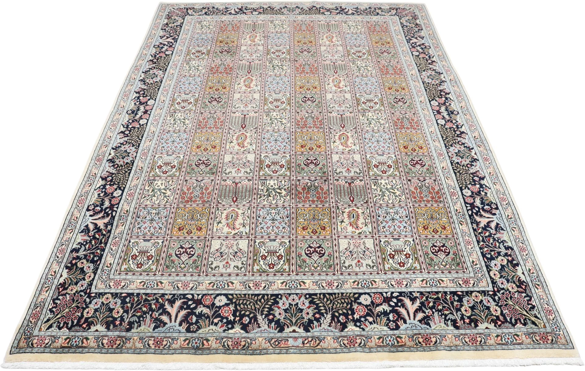 Moud Perserteppich 200 × 300 cm aus Wolle & Seide, handgeknüpft