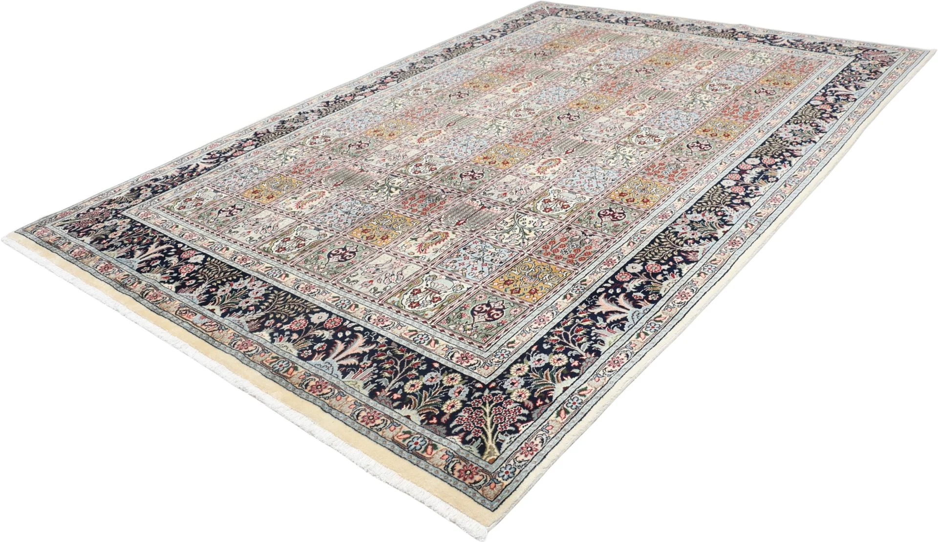 Moud Perserteppich 200 × 300 cm aus Wolle & Seide, handgeknüpft