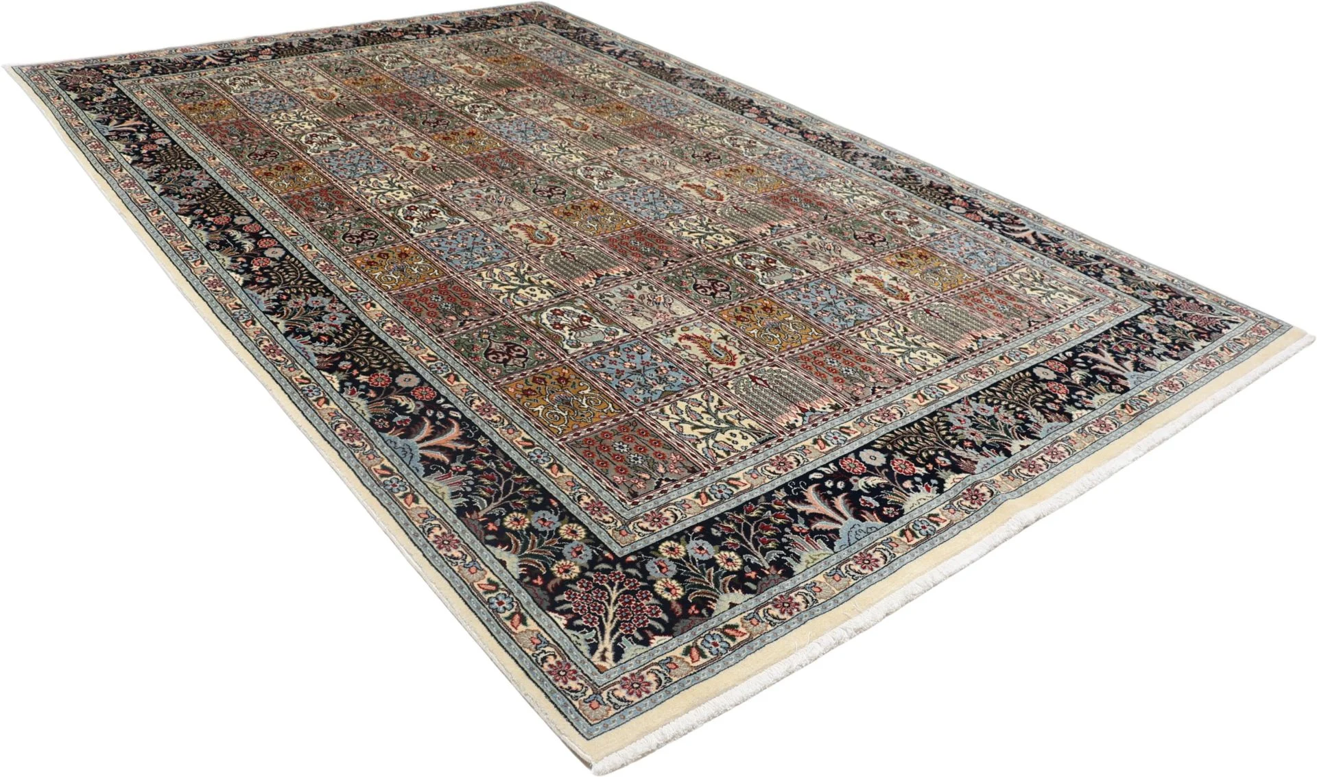 Moud Perserteppich 200 × 300 cm aus Wolle & Seide, handgeknüpft