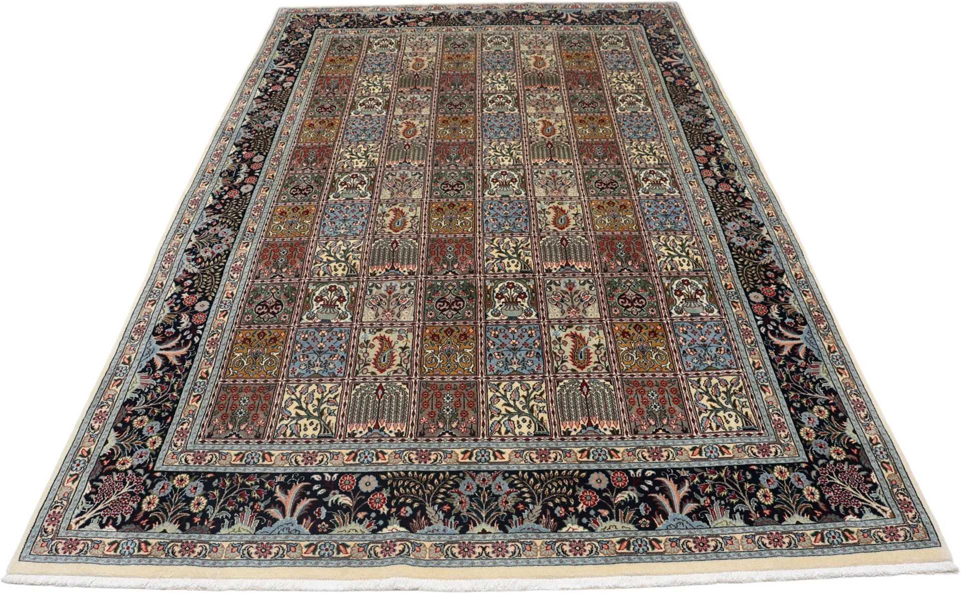 Moud Perserteppich 200 × 300 cm aus Wolle & Seide, handgeknüpft