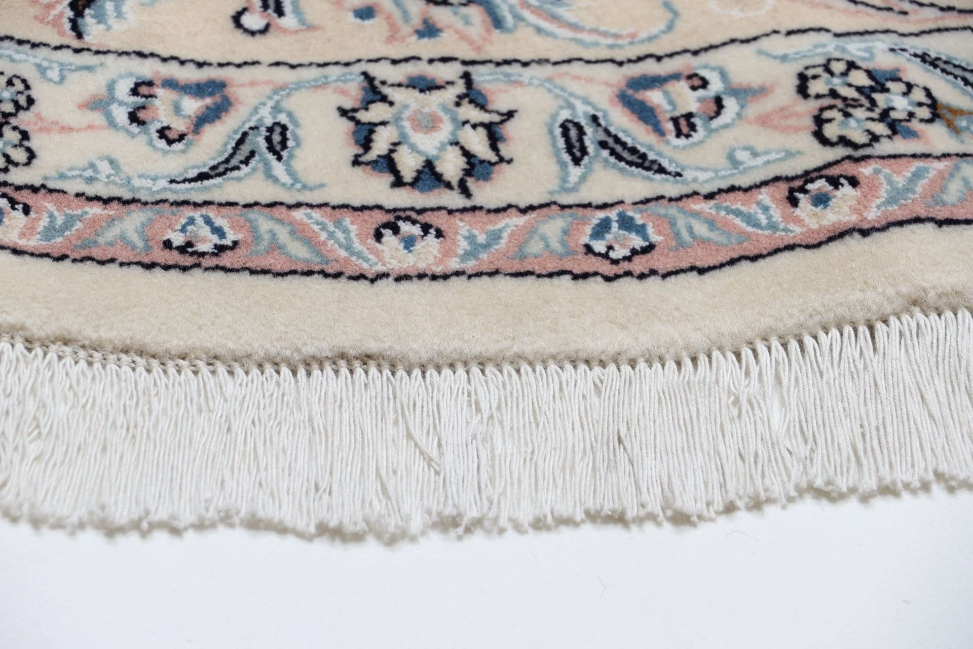 perserteppich-nain-255-x-255-cm-schurwolle-handgeknupft-rund-60 Nain Perserteppich aus Iran, 255 × 255 cm