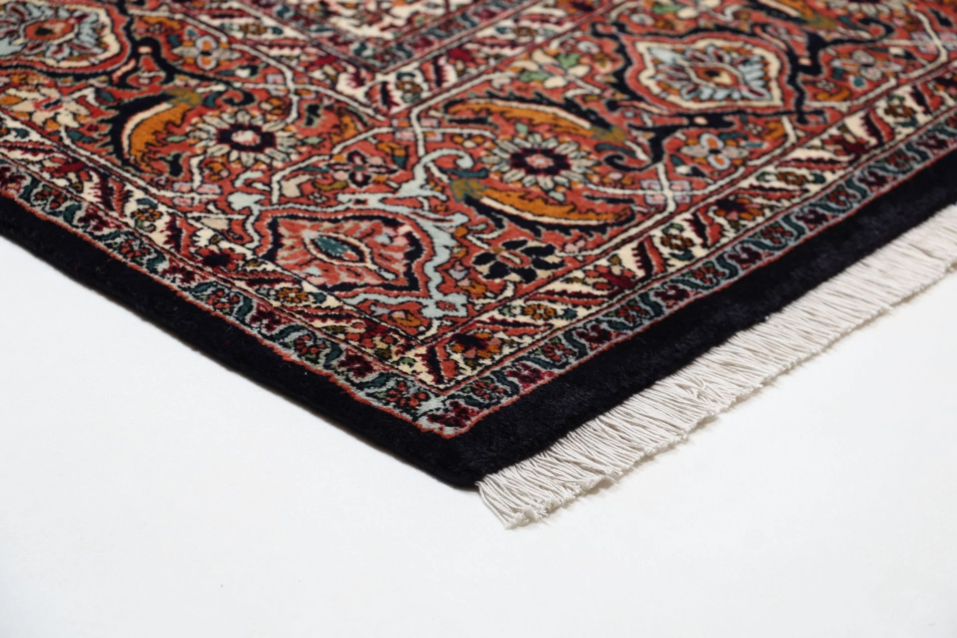 Bijar Perserteppich 253 × 355 cm aus Wolle & Seide, handgeknüpft