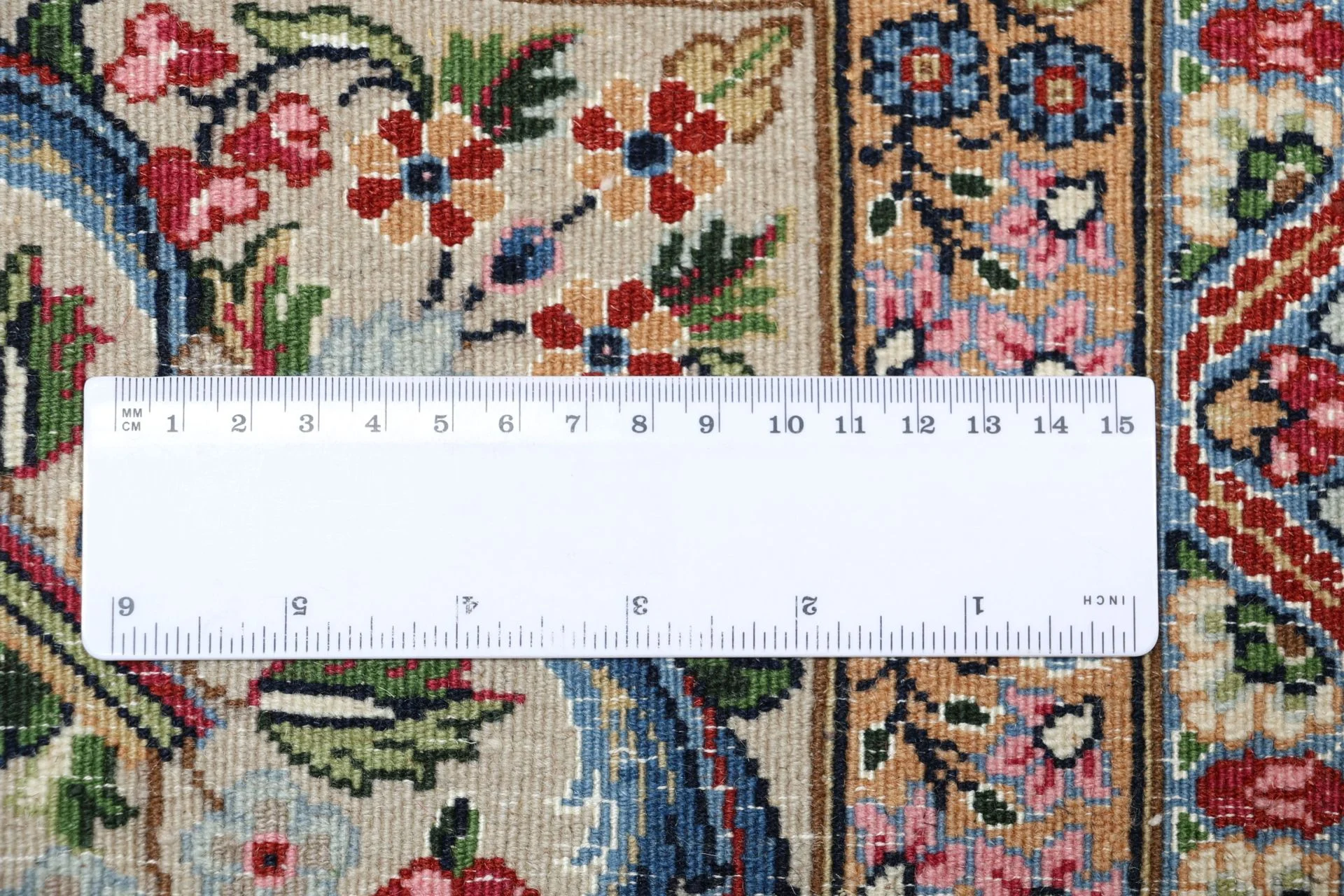 Kerman Perserteppich 250 × 300 cm aus Wolle & Seide, handgeknüpft