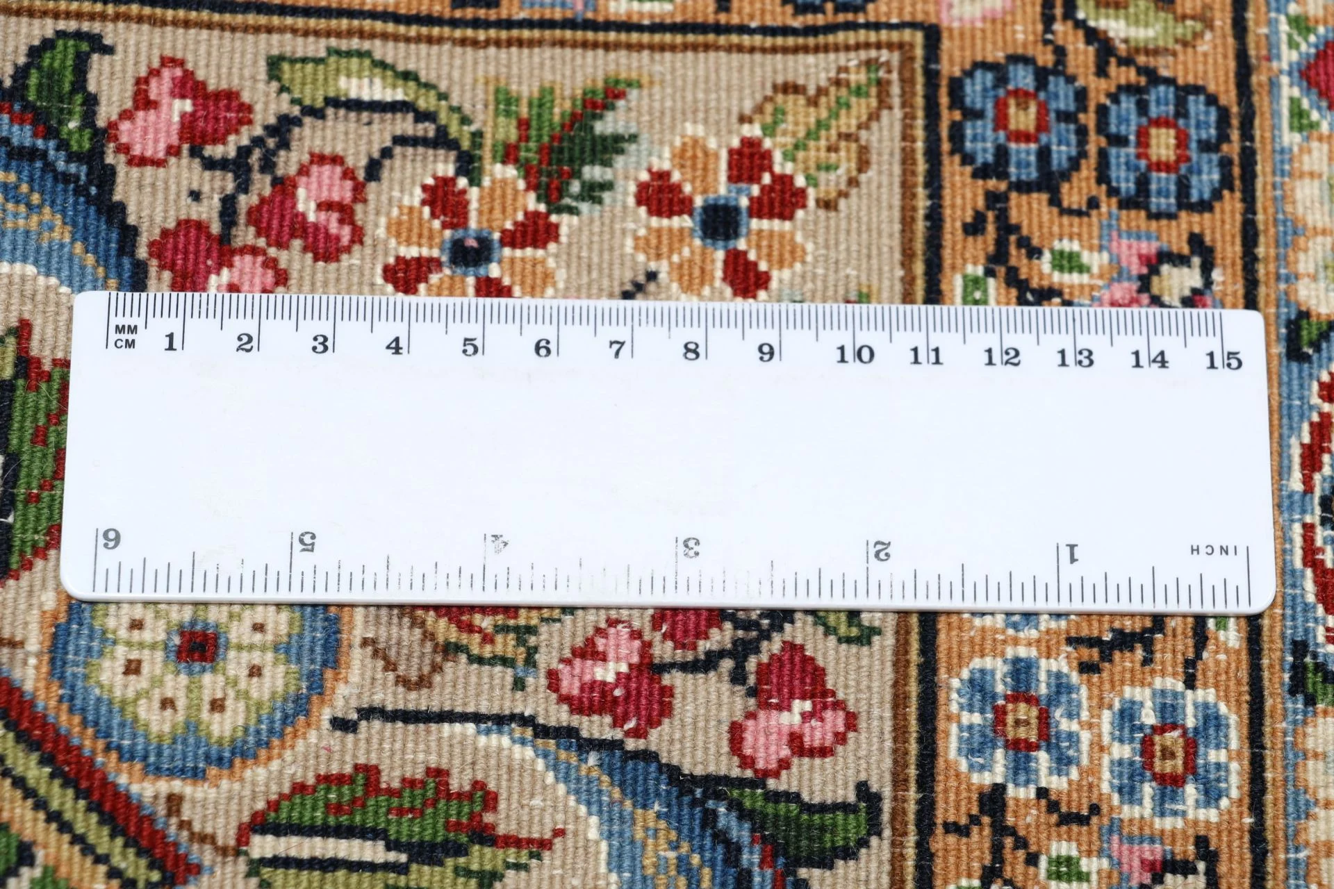 Handgeknüpfter Kerman Perserteppich 247 × 355 cm
