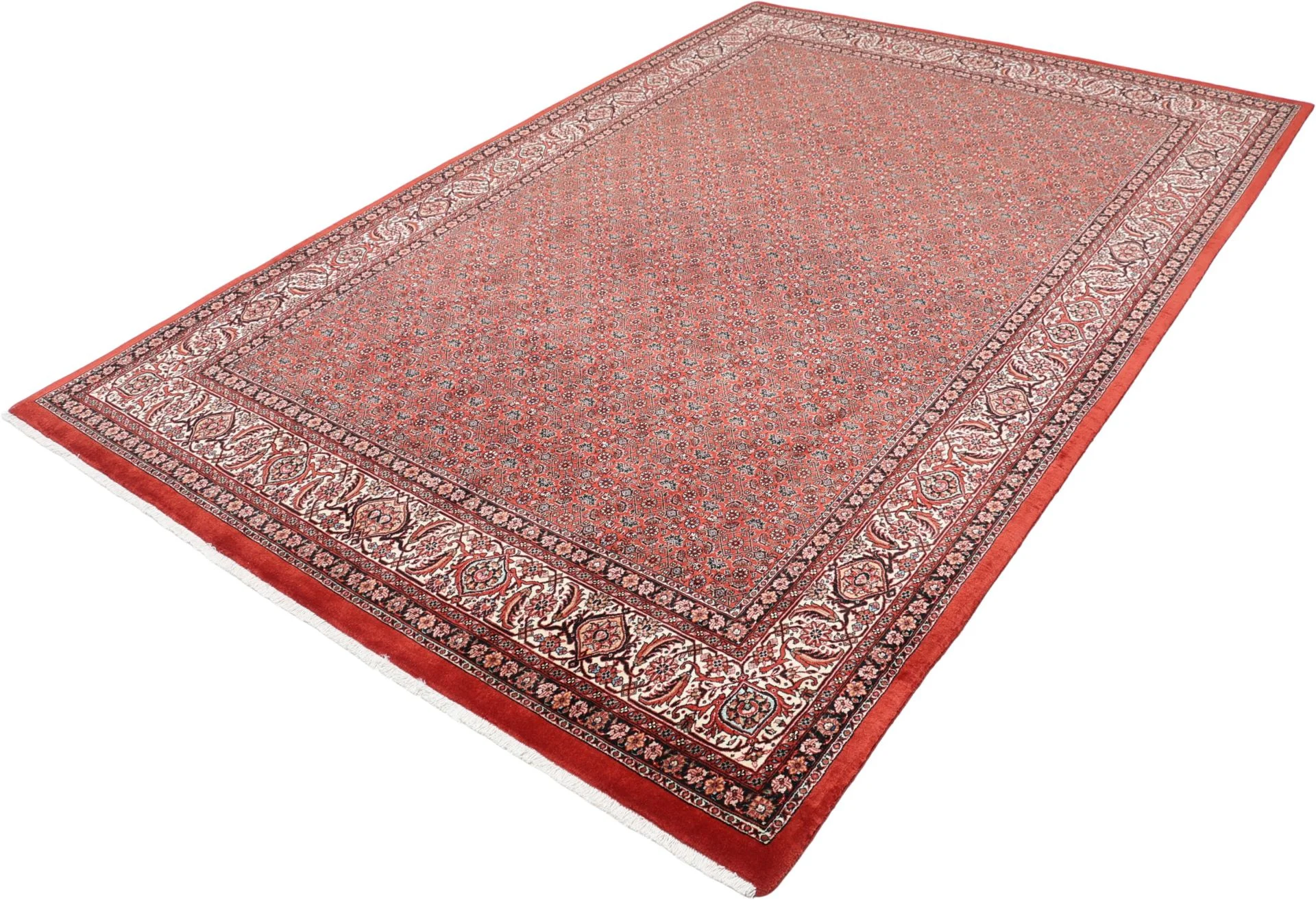 Handgeknüpfter Bijar Perserteppich, 200 × 305 cm, Wolle & Seide