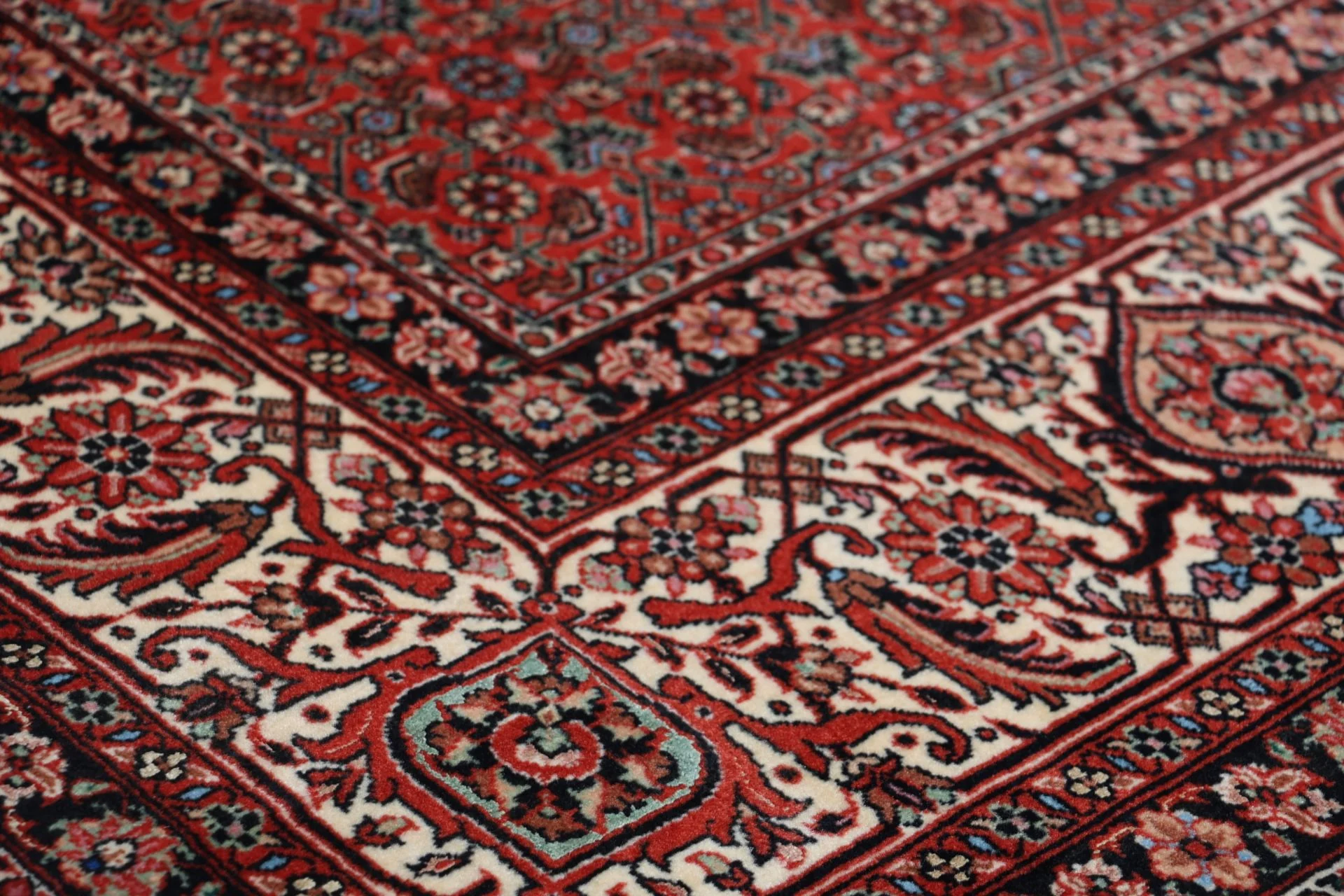 Handgeknüpfter Bijar Perserteppich, 200 × 305 cm, Wolle & Seide