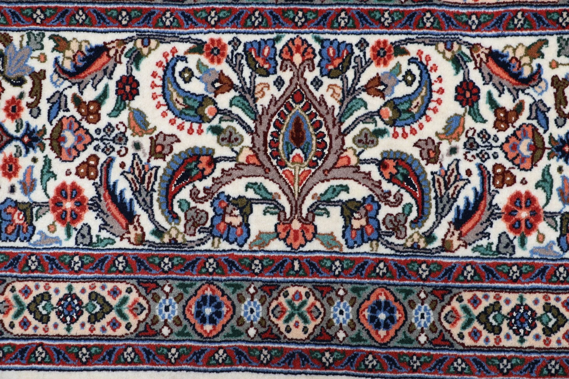Handgeknüpfter Moud Perserteppich 255 × 363 cm