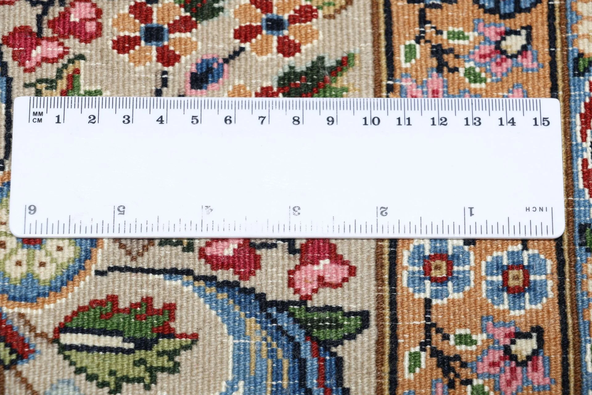 Kerman Perserteppich 250 × 360 cm aus Wolle & Seide, handgeknüpft