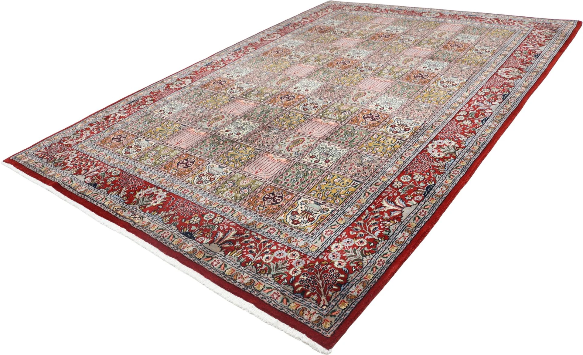 Moud Perserteppich 207 × 300 cm aus Wolle & Seide, handgeknüpft