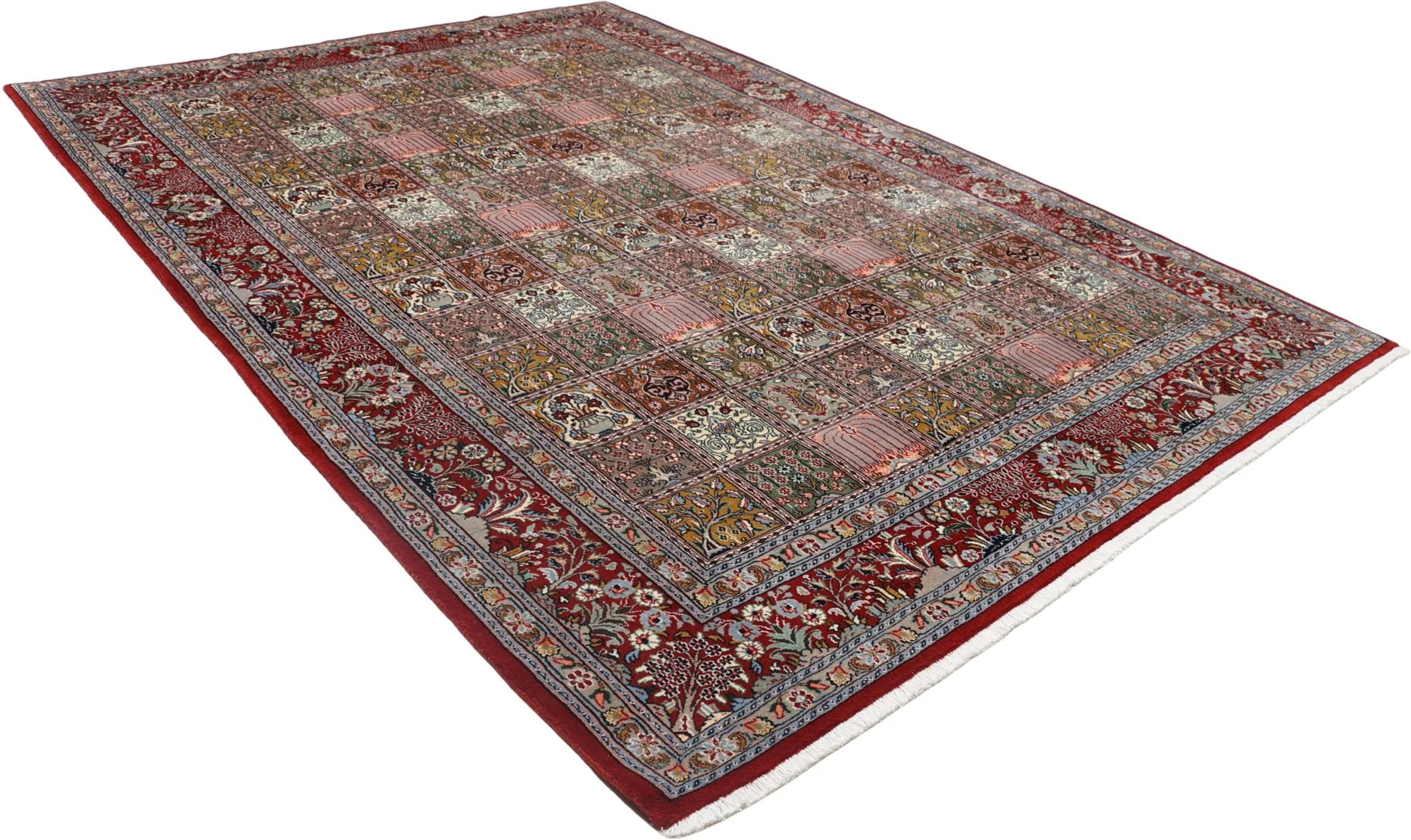 Moud Perserteppich 207 × 300 cm aus Wolle & Seide, handgeknüpft