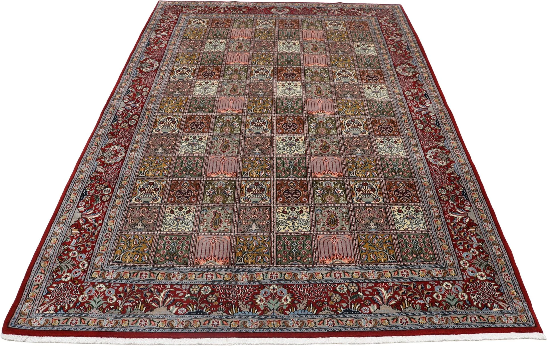 Moud Perserteppich 207 × 300 cm aus Wolle & Seide, handgeknüpft