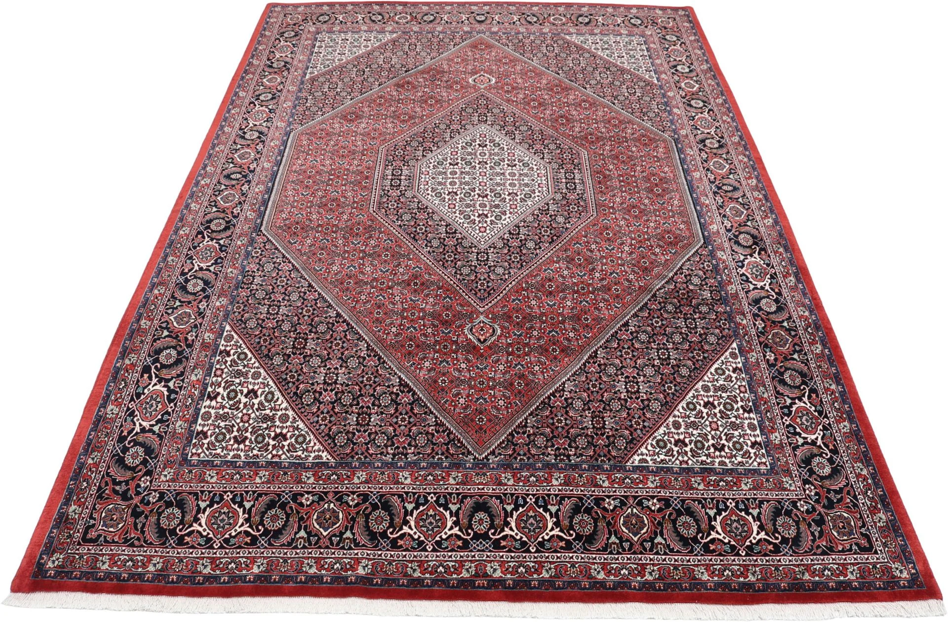Handgeknüpfter Bijar Perserteppich, 201 × 301 cm, Wolle & Seide