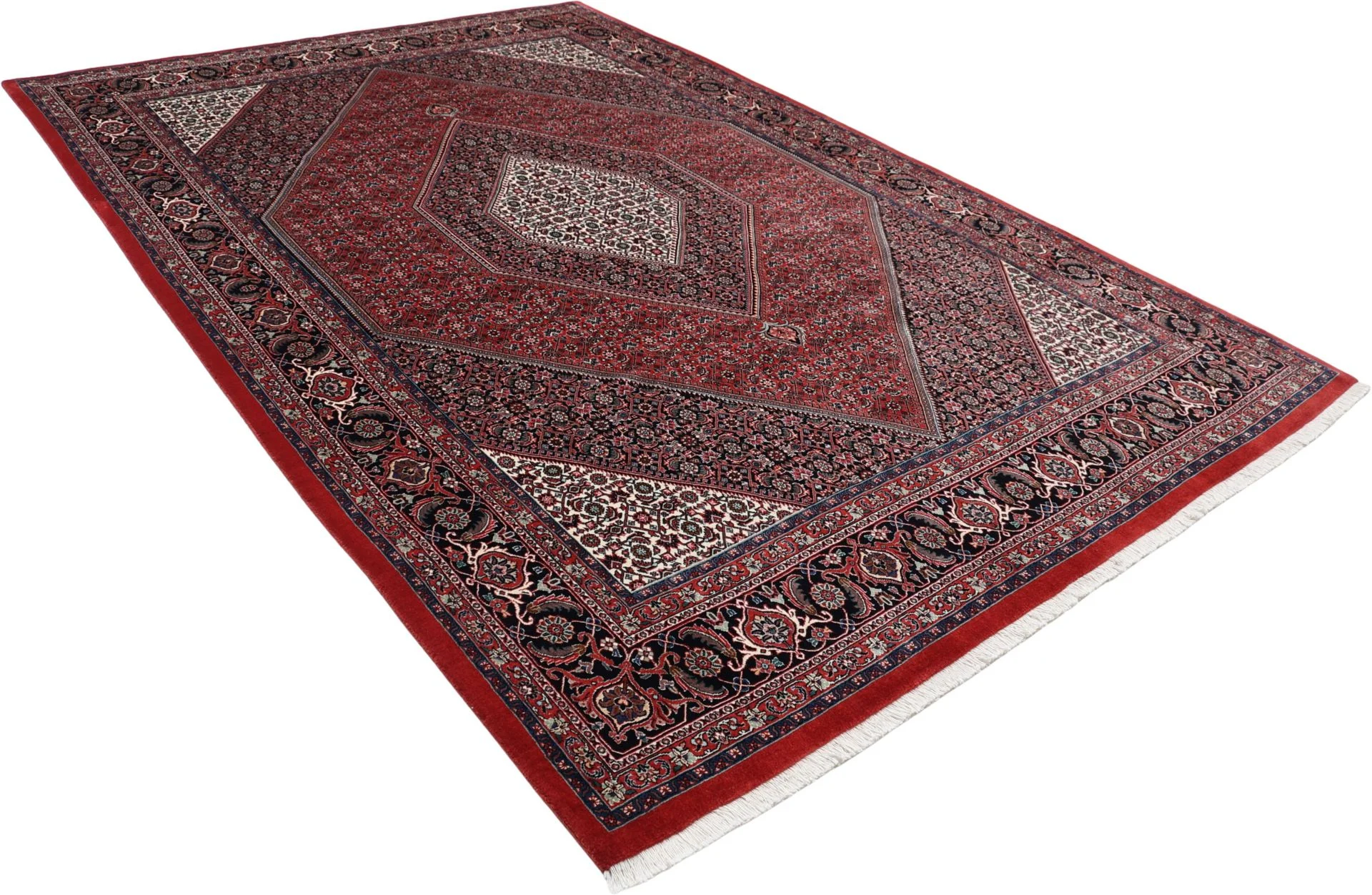 Handgeknüpfter Bijar Perserteppich, 201 × 301 cm, Wolle & Seide
