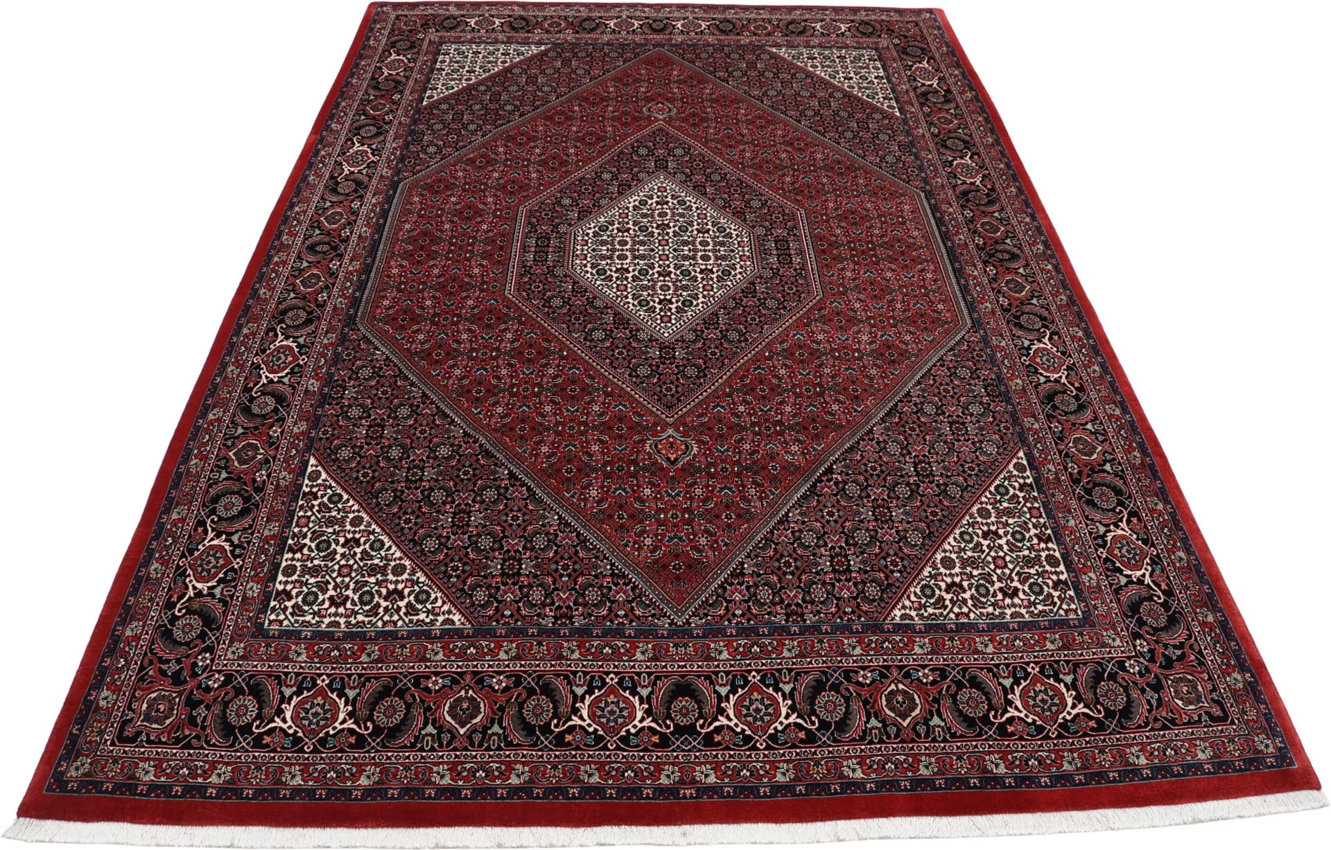 Handgeknüpfter Bijar Perserteppich, 201 × 301 cm, Wolle & Seide