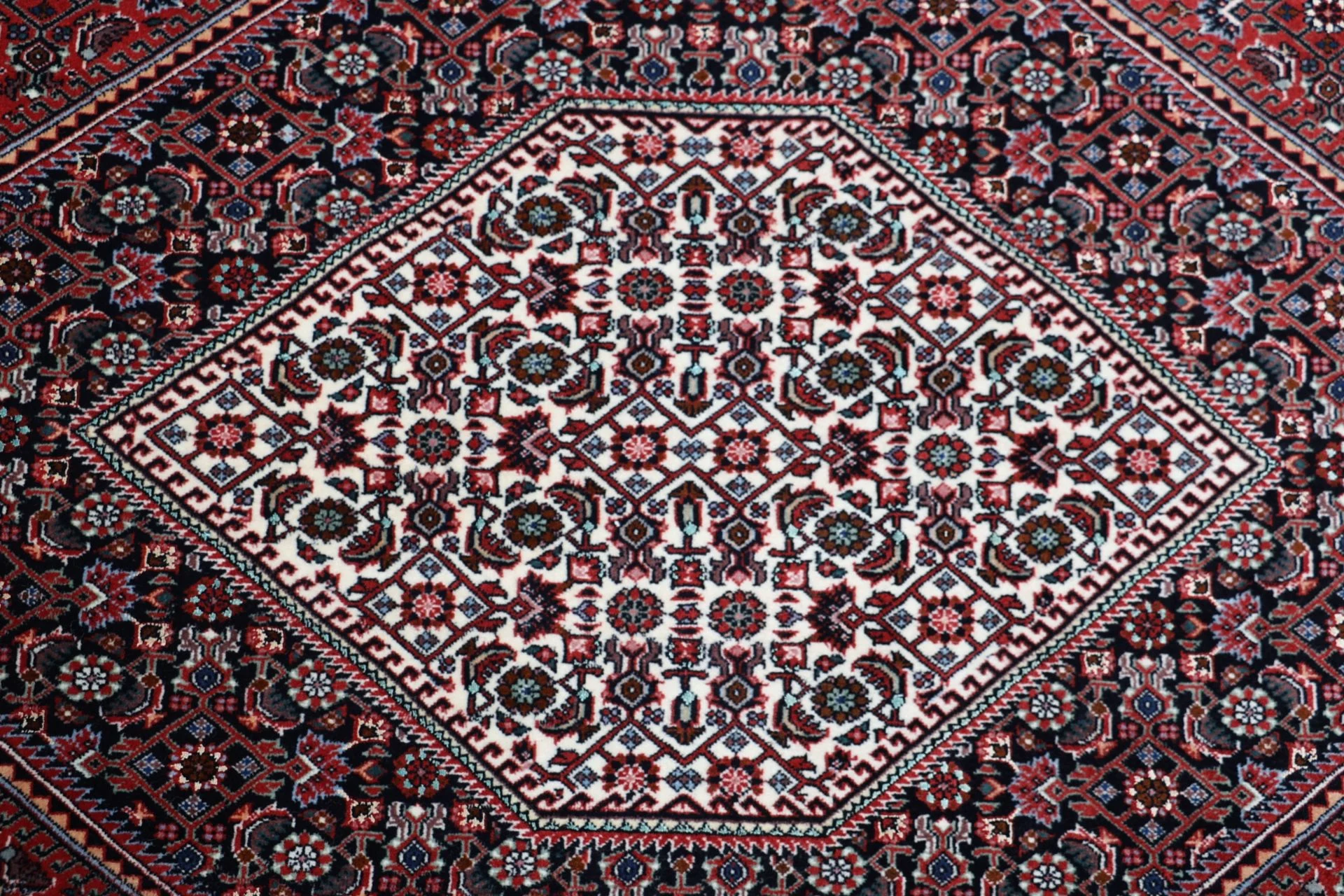 Handgeknüpfter Bijar Perserteppich, 201 × 301 cm, Wolle & Seide