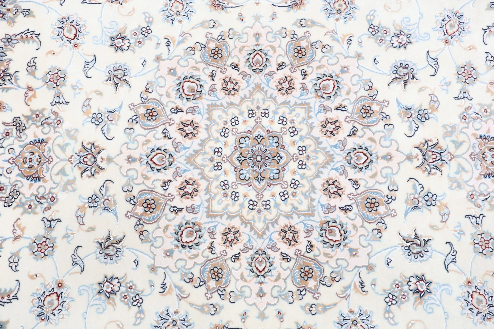 Handgeknüpfter Nain Perserteppich, 202 × 298 cm, Wolle & Seide