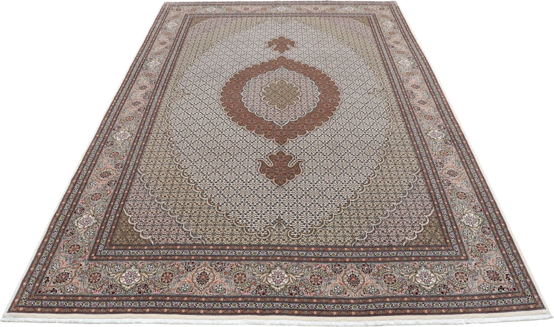 Täbriz Perserteppich aus Iran, 204 × 305 cm
