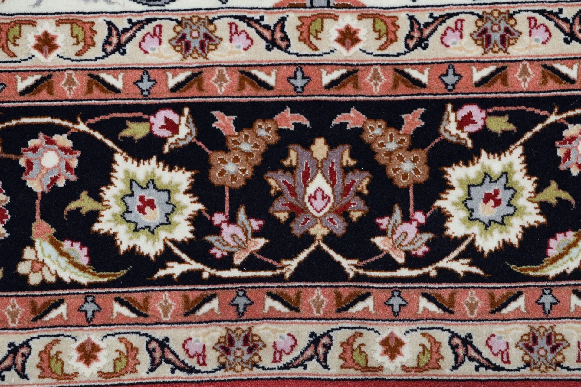 Handgeknüpfter Täbriz Perserteppich, 200 × 302 cm, Wolle & Seide