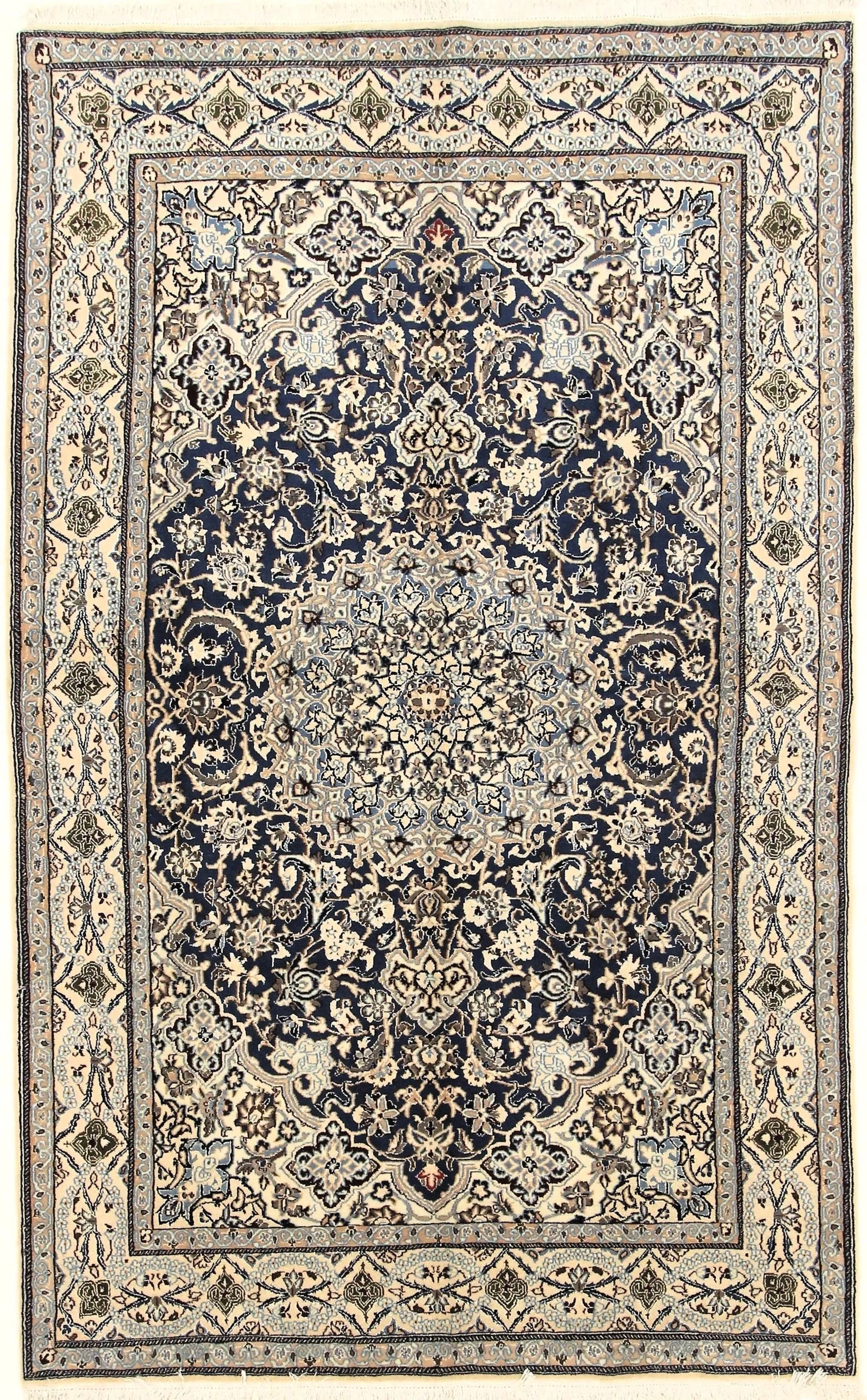 Nain Perserteppich 258 × 160 cm aus Wolle & Seide, handgeknüpft