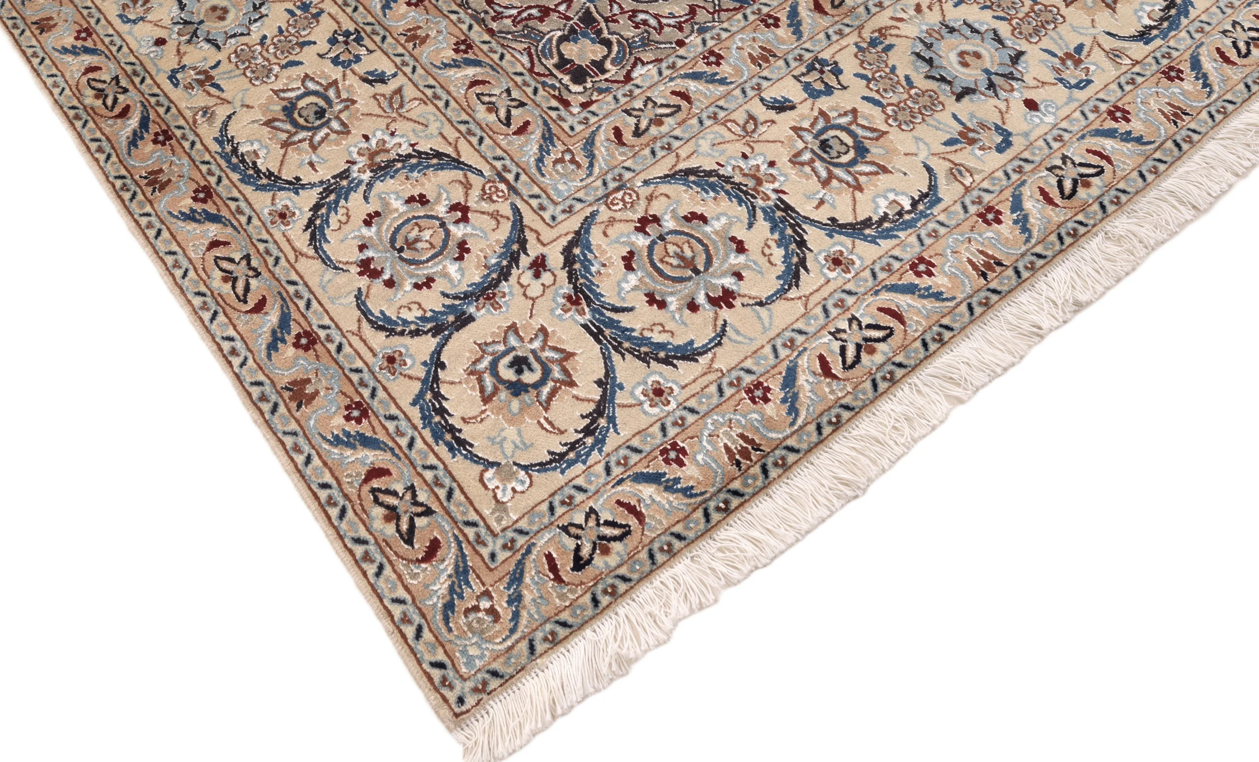Nain Perserteppich 305 × 205 cm aus Wolle & Seide, handgeknüpft