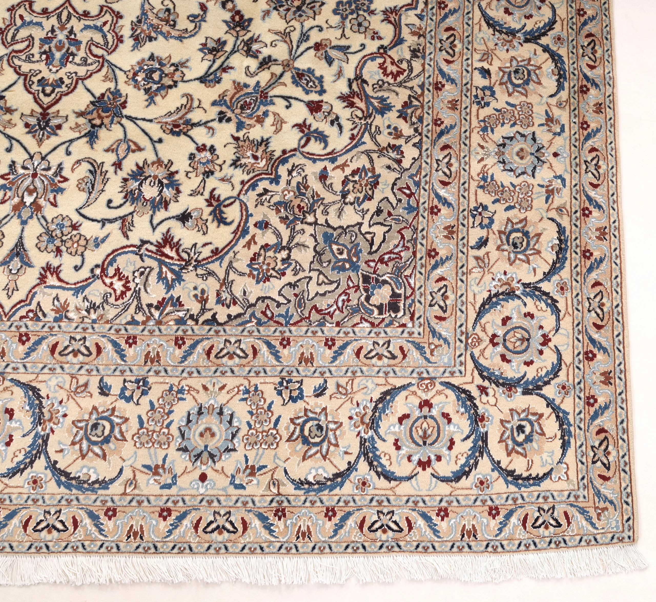 Nain Perserteppich 305 × 205 cm aus Wolle & Seide, handgeknüpft