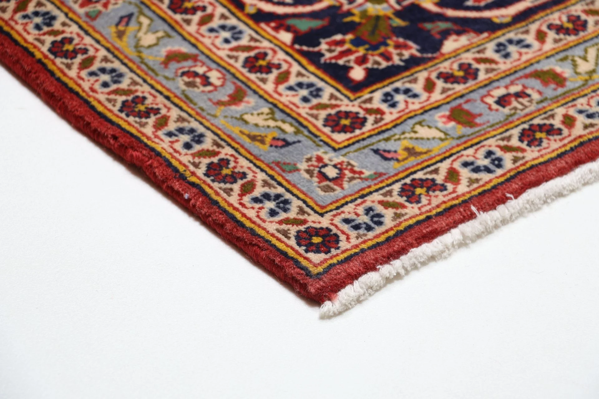 Handgeknüpfter Kashan Perserteppich, 255 × 360 cm, Wolle