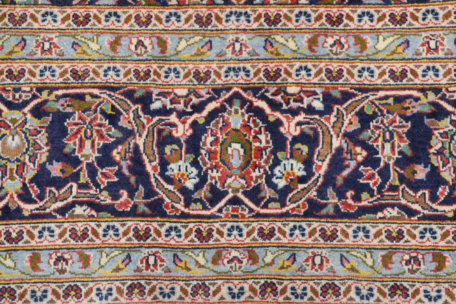 Handgeknüpfter Kashan Perserteppich, 255 × 360 cm, Wolle