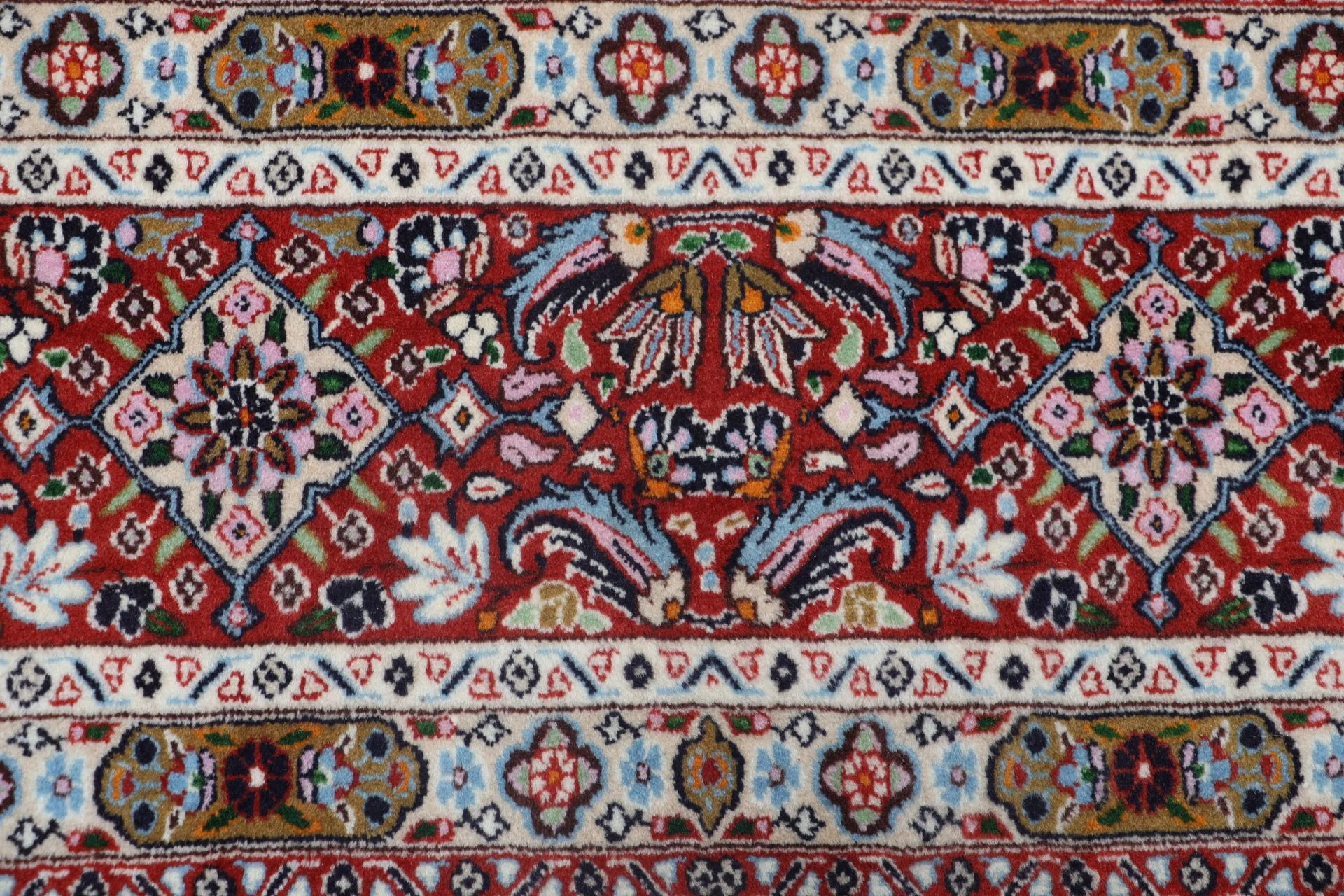 Handgeknüpfter Moud Perserteppich, 207 × 300 cm, Wolle