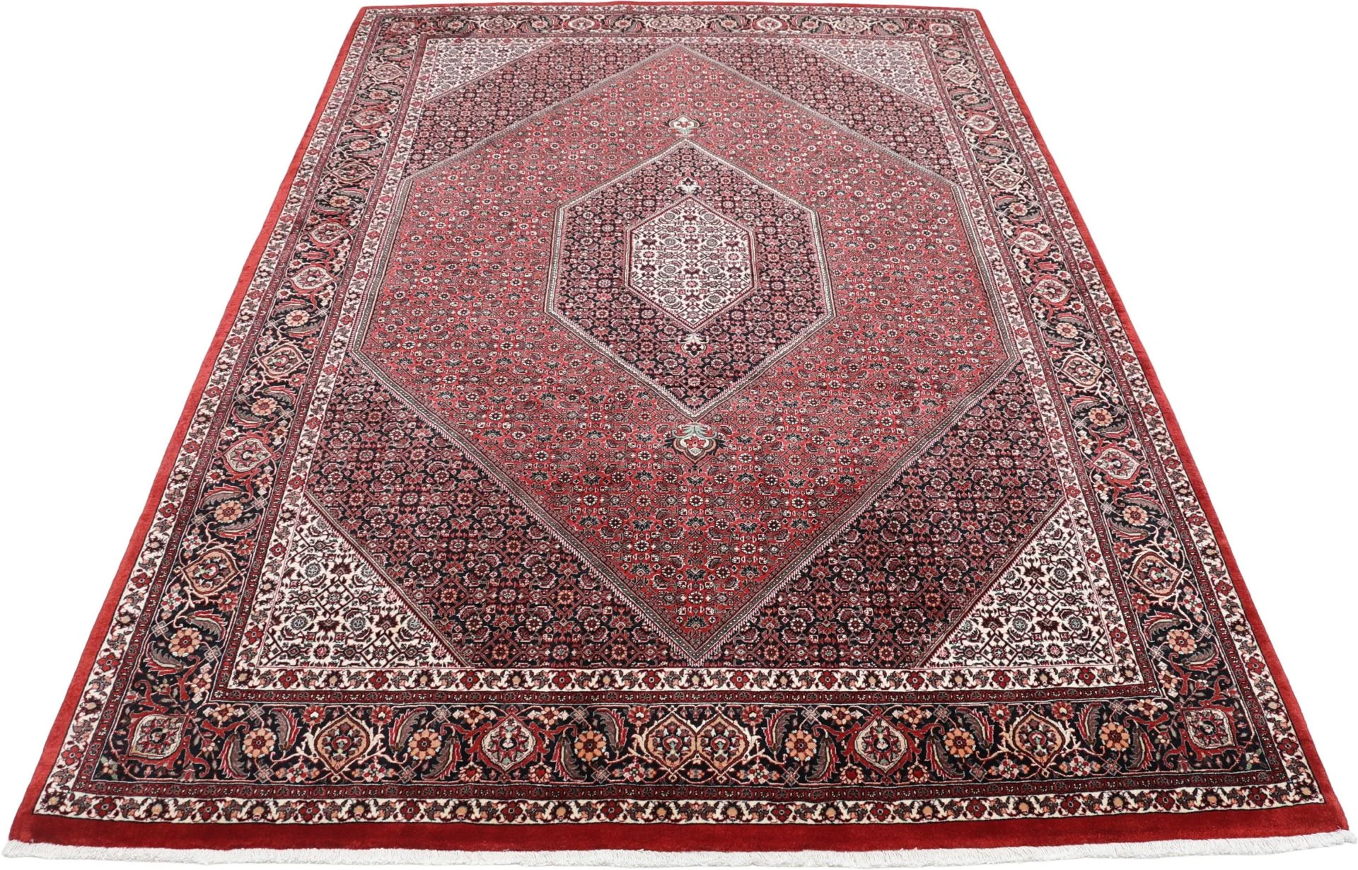 Handgeknüpfter Bijar Perserteppich, 203 × 295 cm, Wolle & Seide