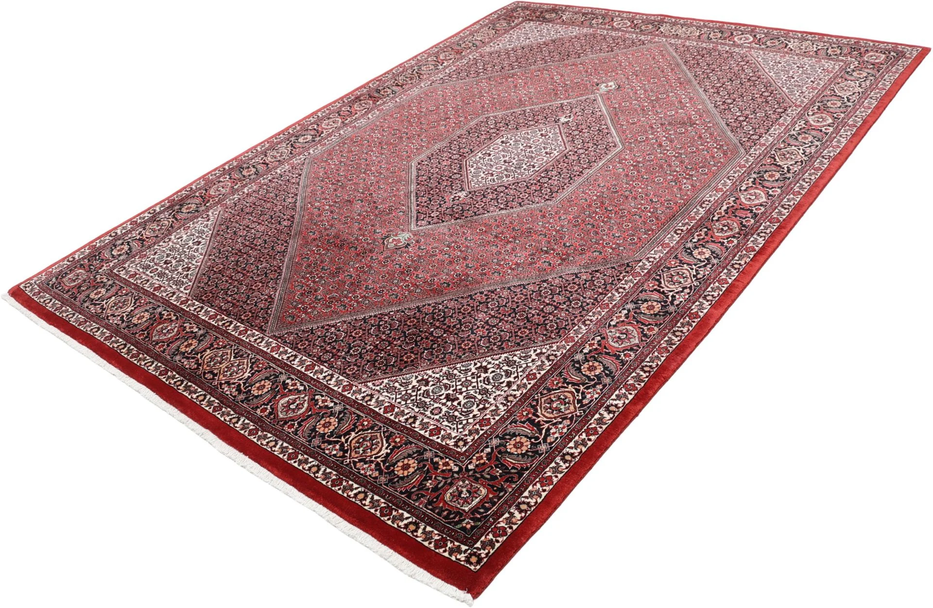 Handgeknüpfter Bijar Perserteppich, 203 × 295 cm, Wolle & Seide