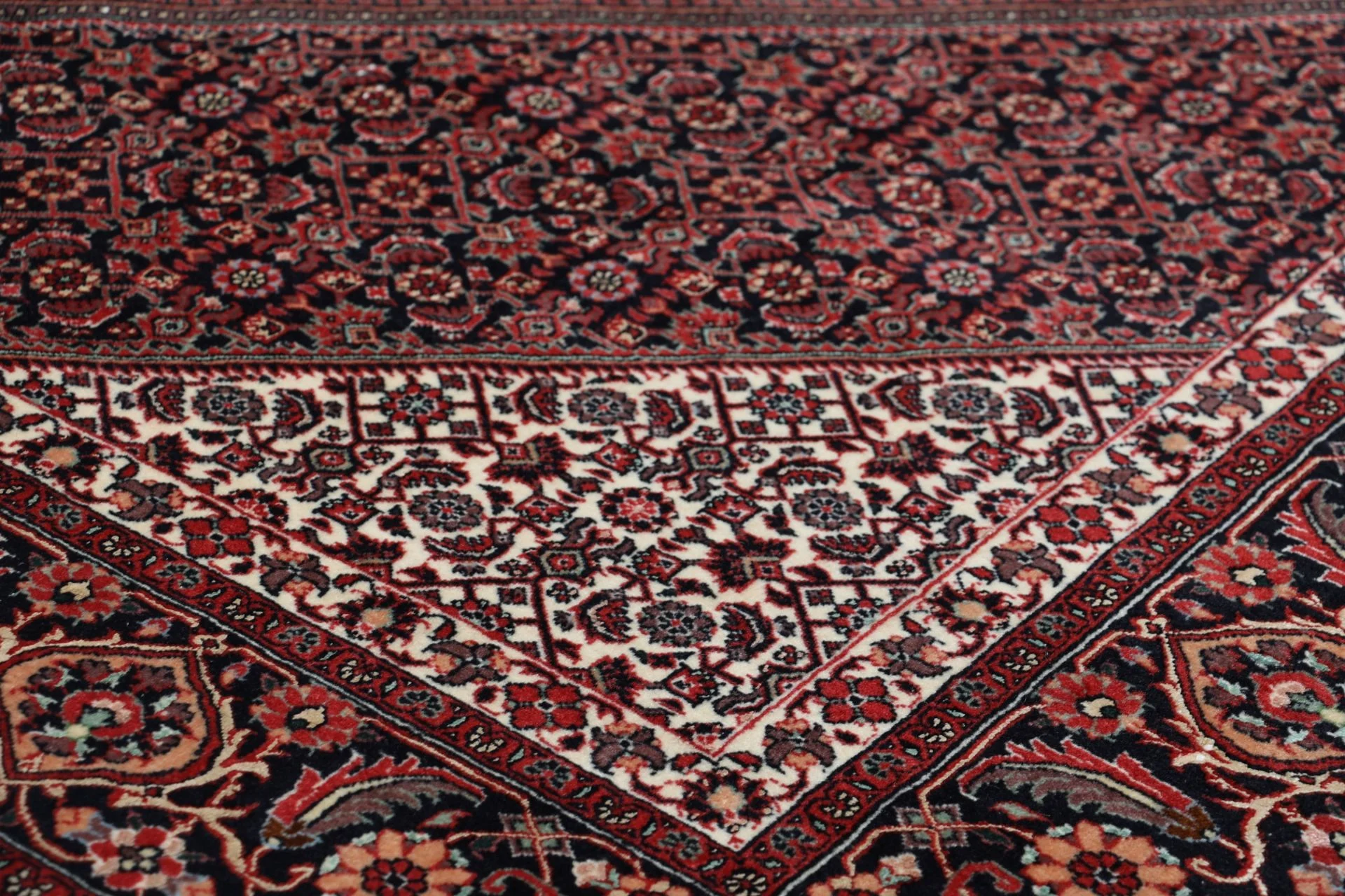 Handgeknüpfter Bijar Perserteppich, 203 × 295 cm, Wolle & Seide