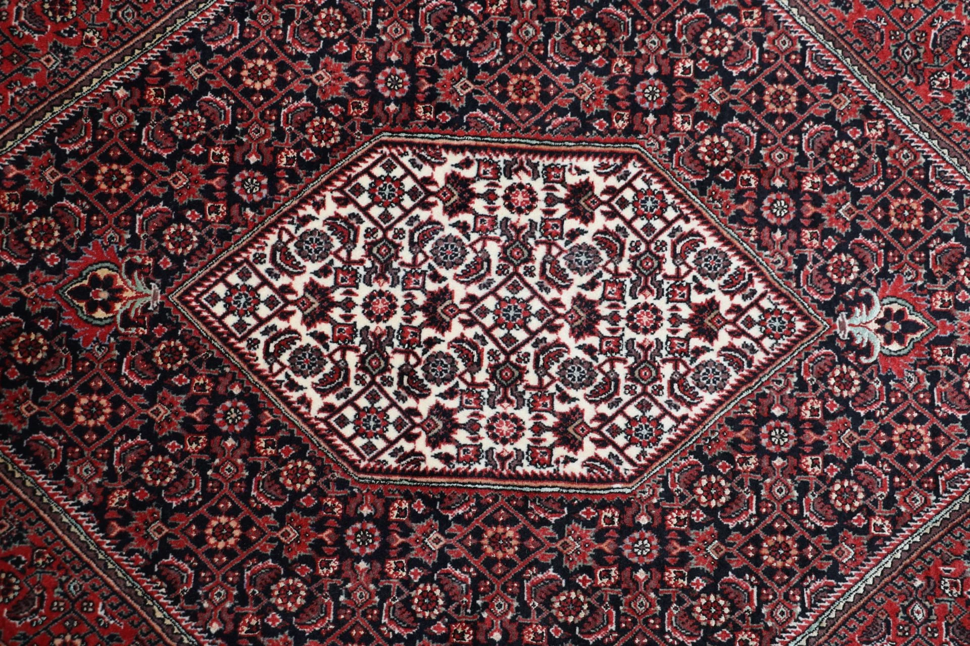 Handgeknüpfter Bijar Perserteppich, 203 × 295 cm, Wolle & Seide